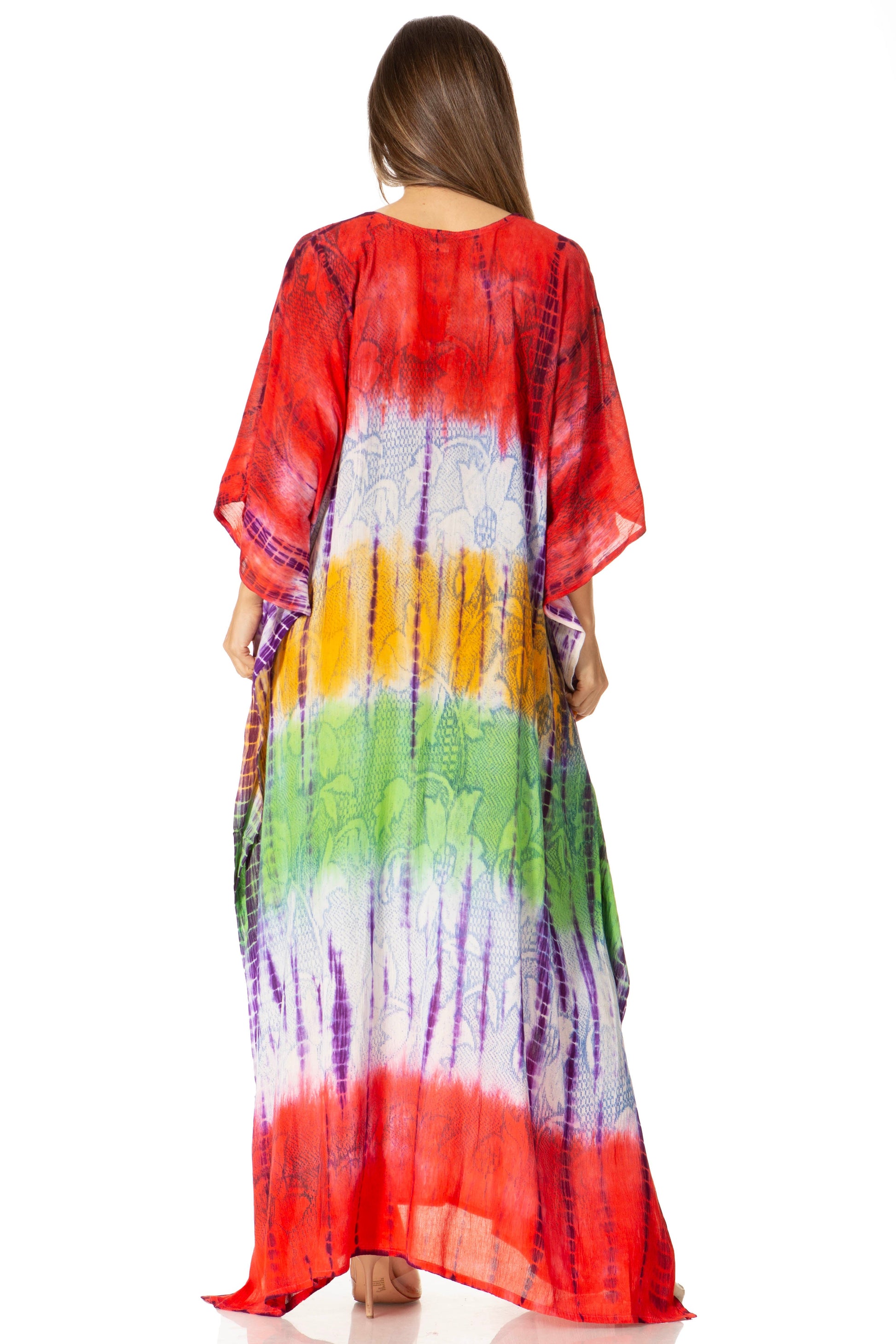 Sakkas Catia Women's Boho-Style Long Maxi Caftan for Lounging and Casual Wear - Concordia Style Boutique
