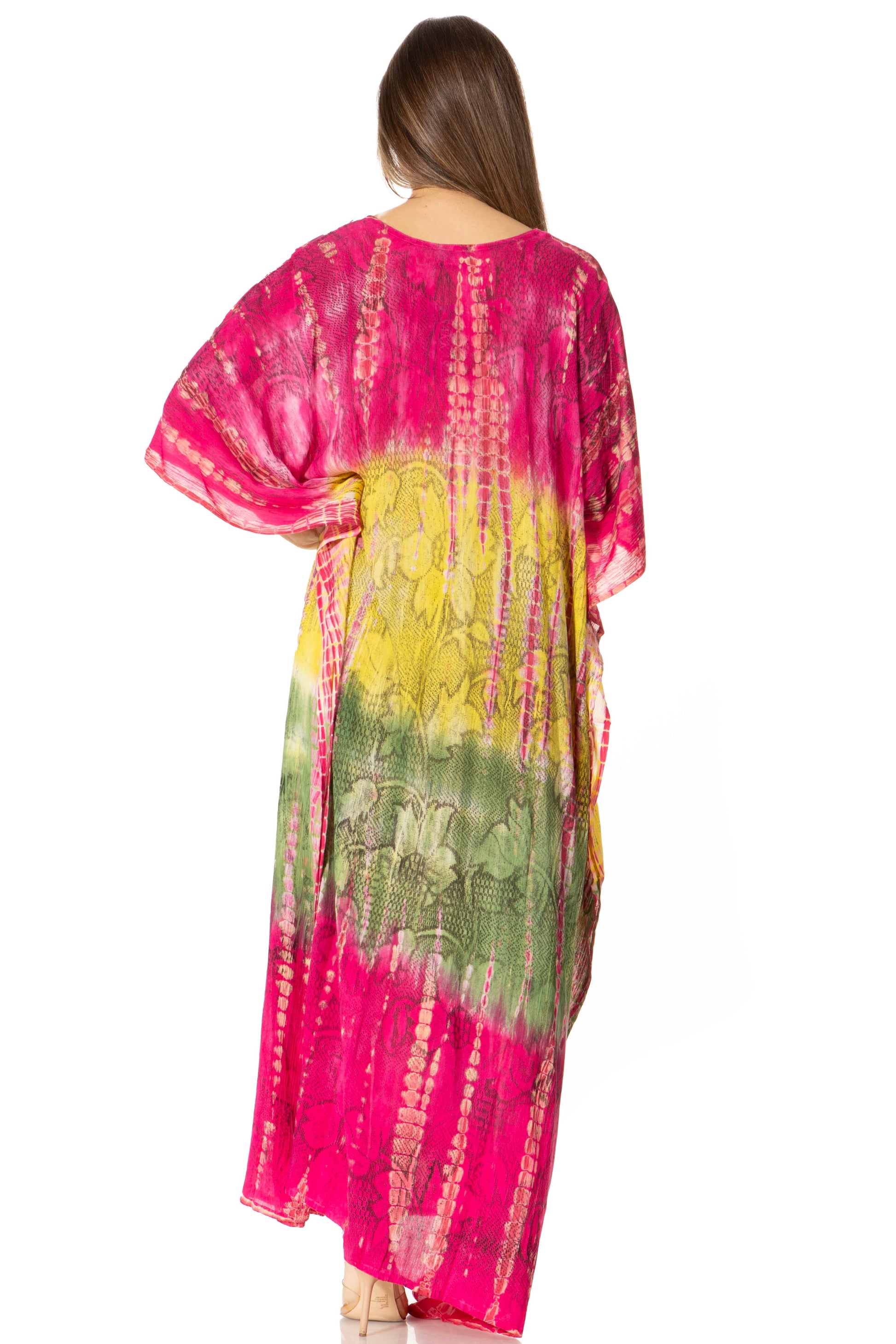 Sakkas Catia Women's Boho-Style Long Maxi Caftan for Lounging and Casual Wear - Concordia Style Boutique