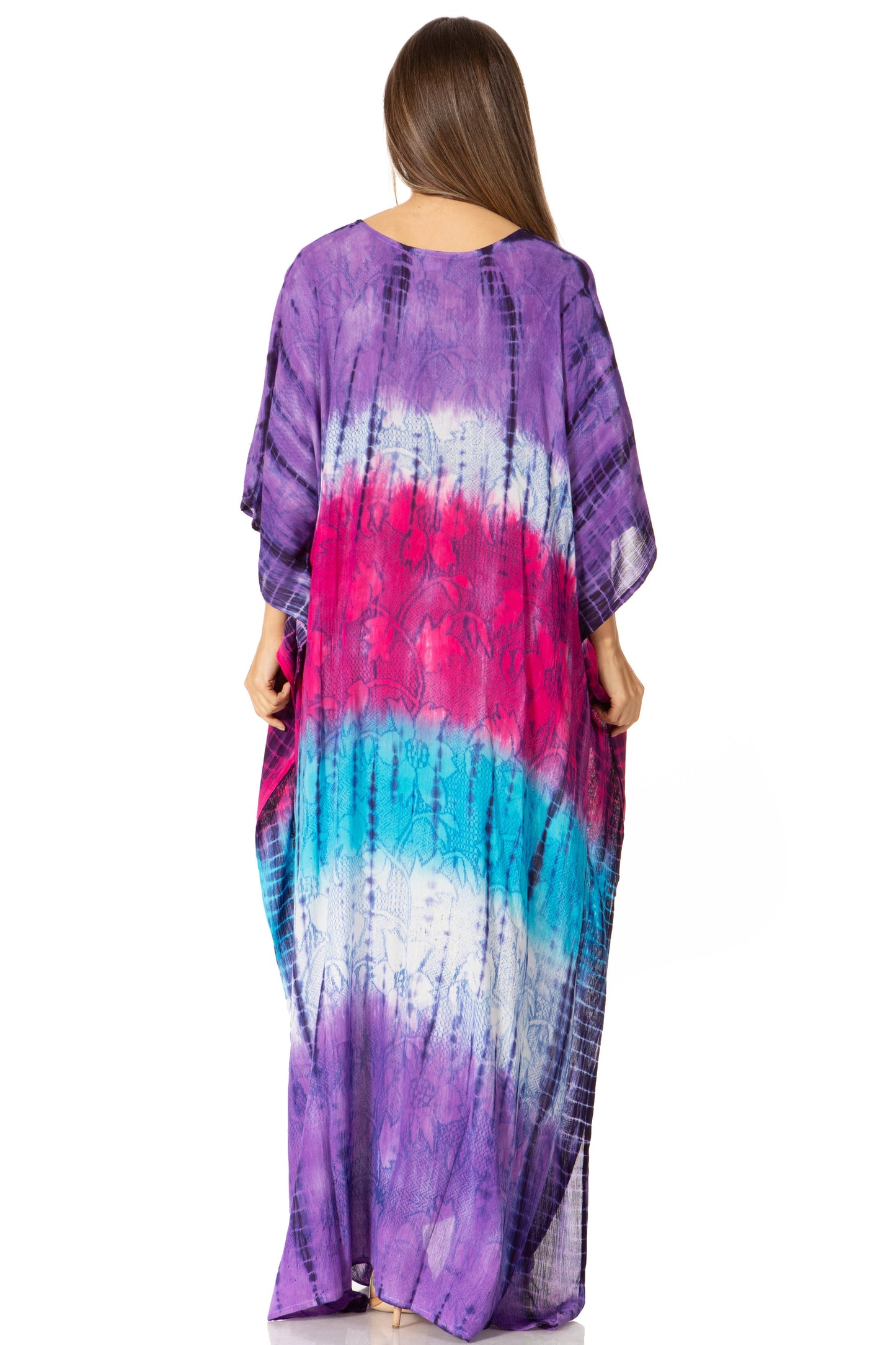 Sakkas Catia Women's Boho-Style Long Maxi Caftan for Lounging and Casual Wear - Concordia Style Boutique