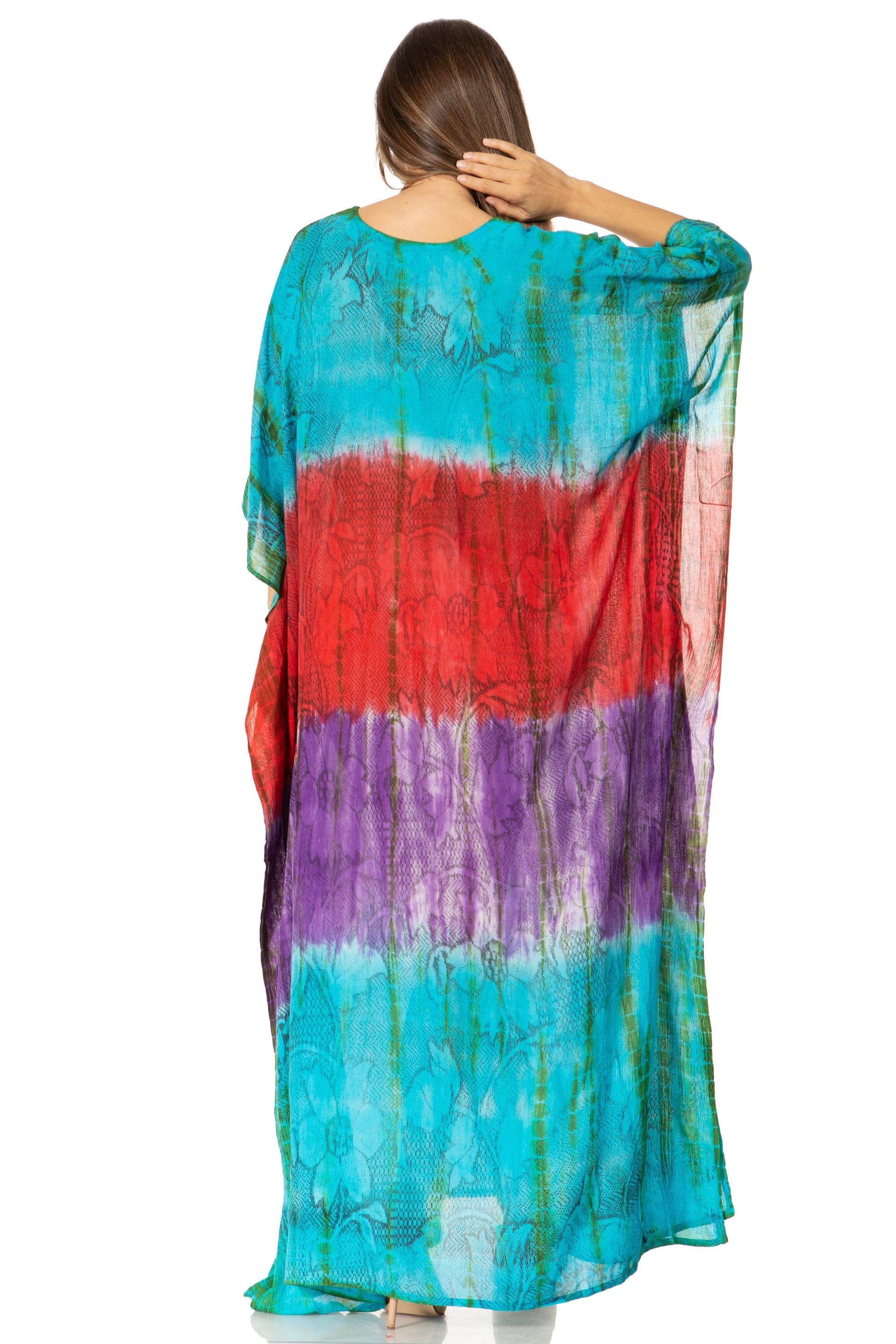 Sakkas Catia Women's Boho-Style Long Maxi Caftan for Lounging and Casual Wear - Concordia Style Boutique