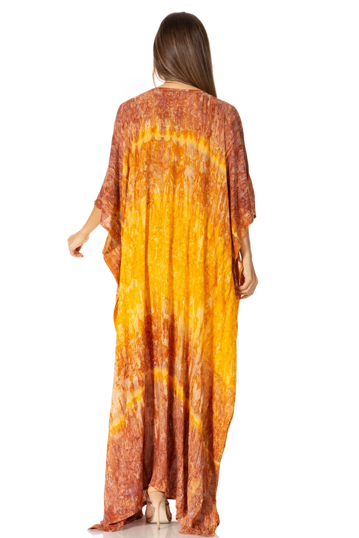 Sakkas Catia Women's Boho-Style Long Maxi Caftan for Lounging and Casual Wear - Concordia Style Boutique