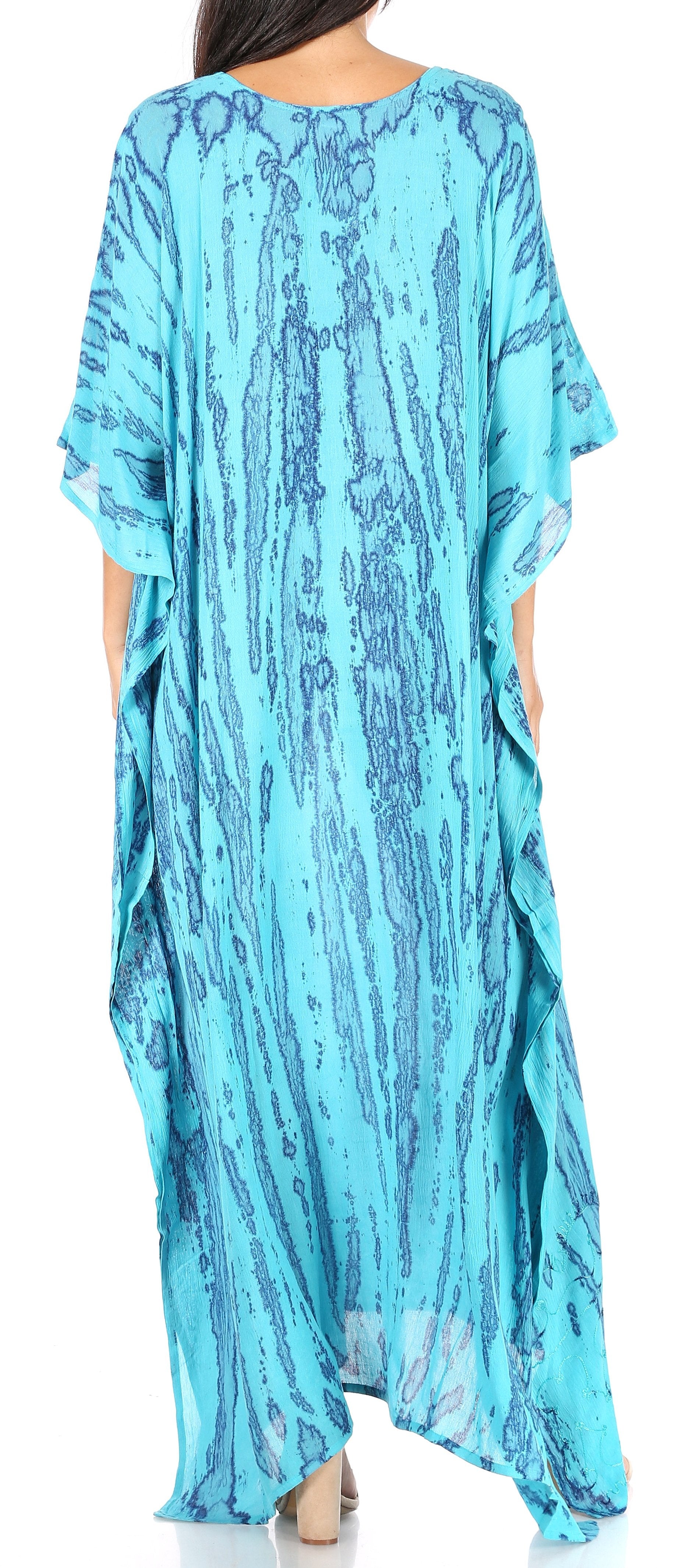 Sakkas Catia Women's Boho-Style Long Maxi Caftan for Lounging and Casual Wear - Concordia Style Boutique