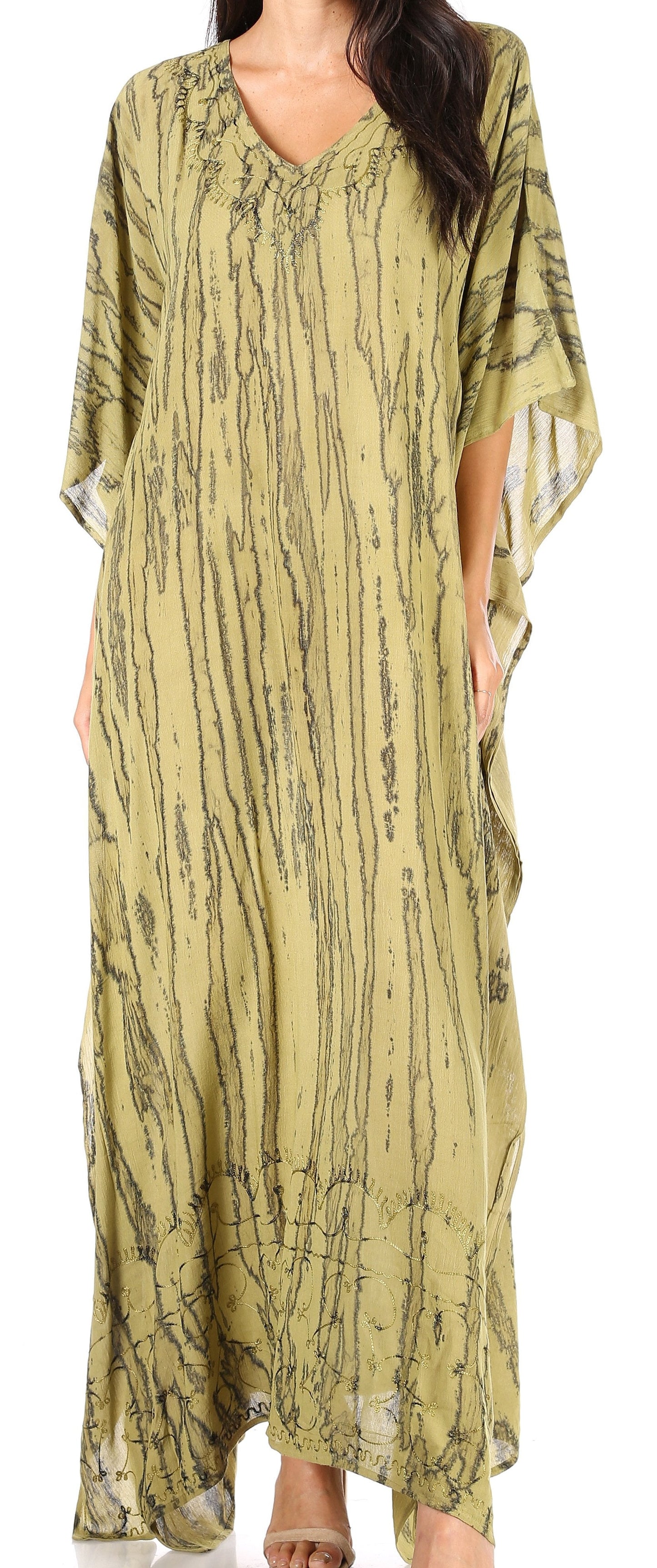 Sakkas Catia Women's Boho-Style Long Maxi Caftan for Lounging and Casual Wear - Concordia Style Boutique