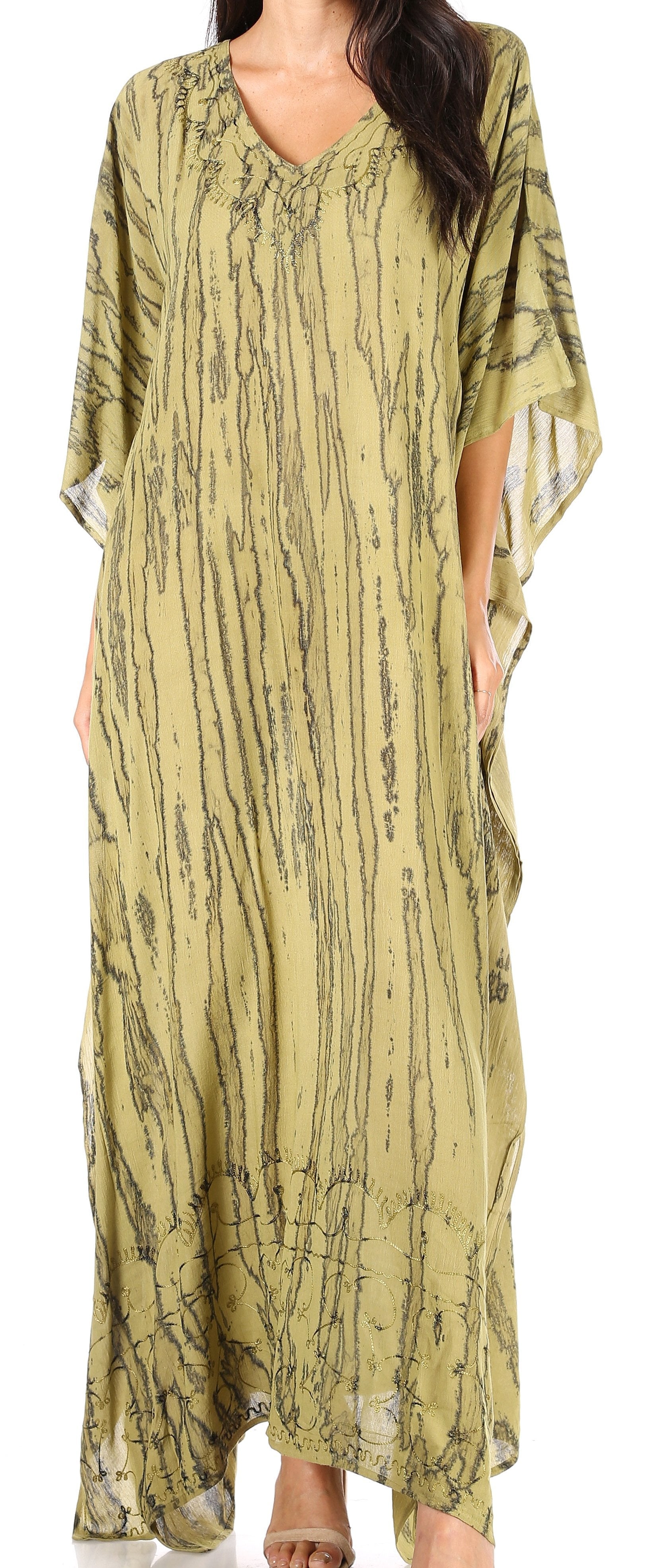 Sakkas Catia Women's Boho-Style Long Maxi Caftan for Lounging and Casual Wear - Concordia Style Boutique