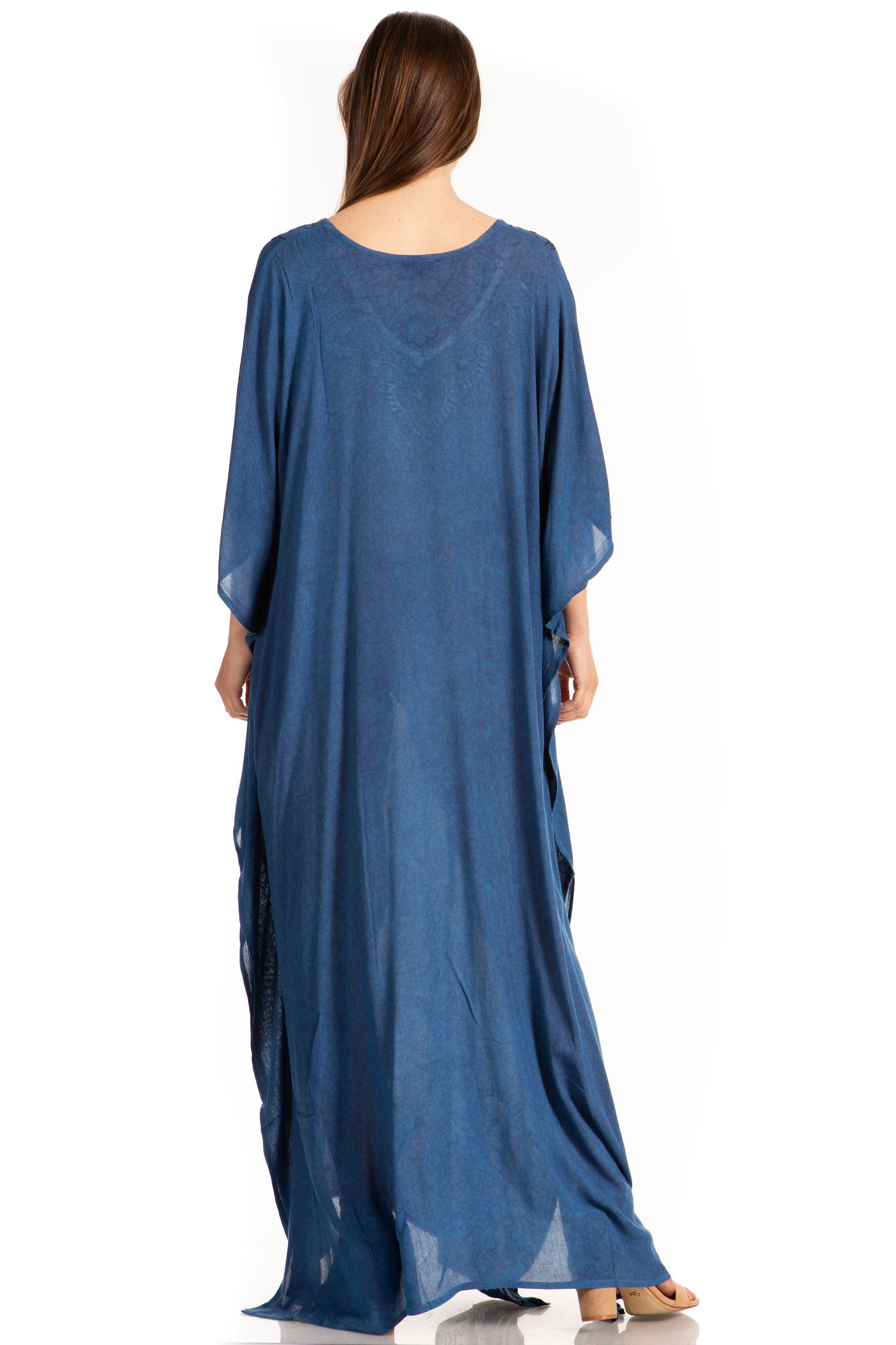 Sakkas Catia Women's Boho-Style Long Maxi Caftan for Lounging and Casual Wear - Concordia Style Boutique
