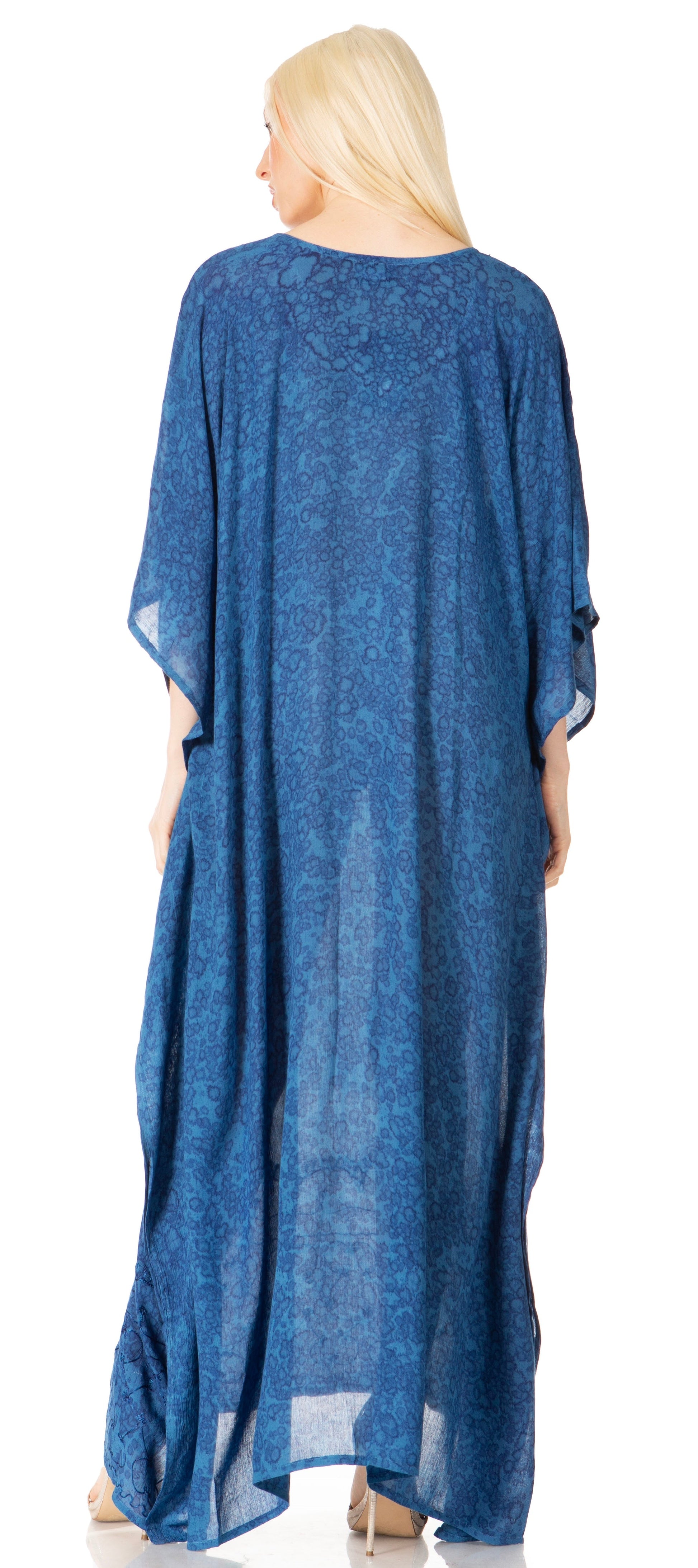 Sakkas Catia Women's Boho-Style Long Maxi Caftan for Lounging and Casual Wear - Concordia Style Boutique