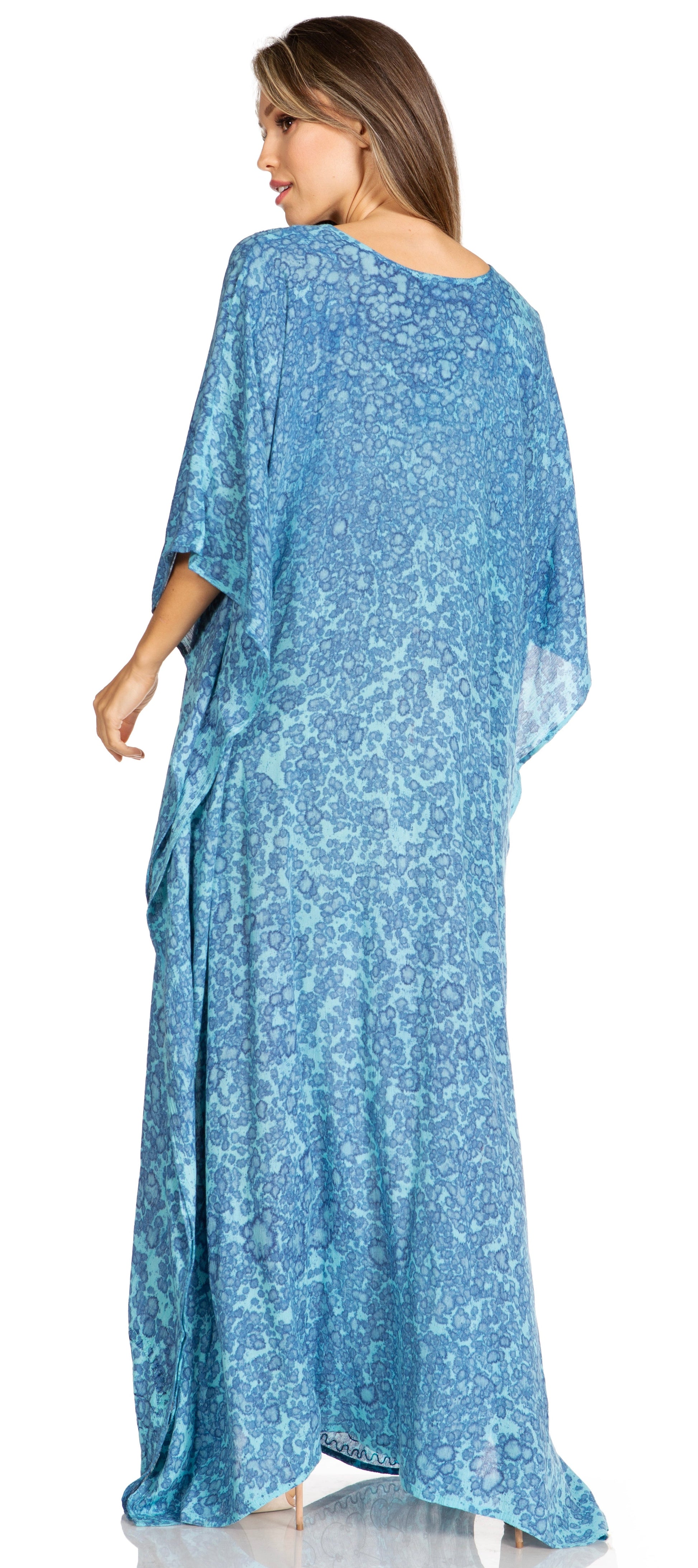 Sakkas Catia Women's Boho-Style Long Maxi Caftan for Lounging and Casual Wear - Concordia Style Boutique