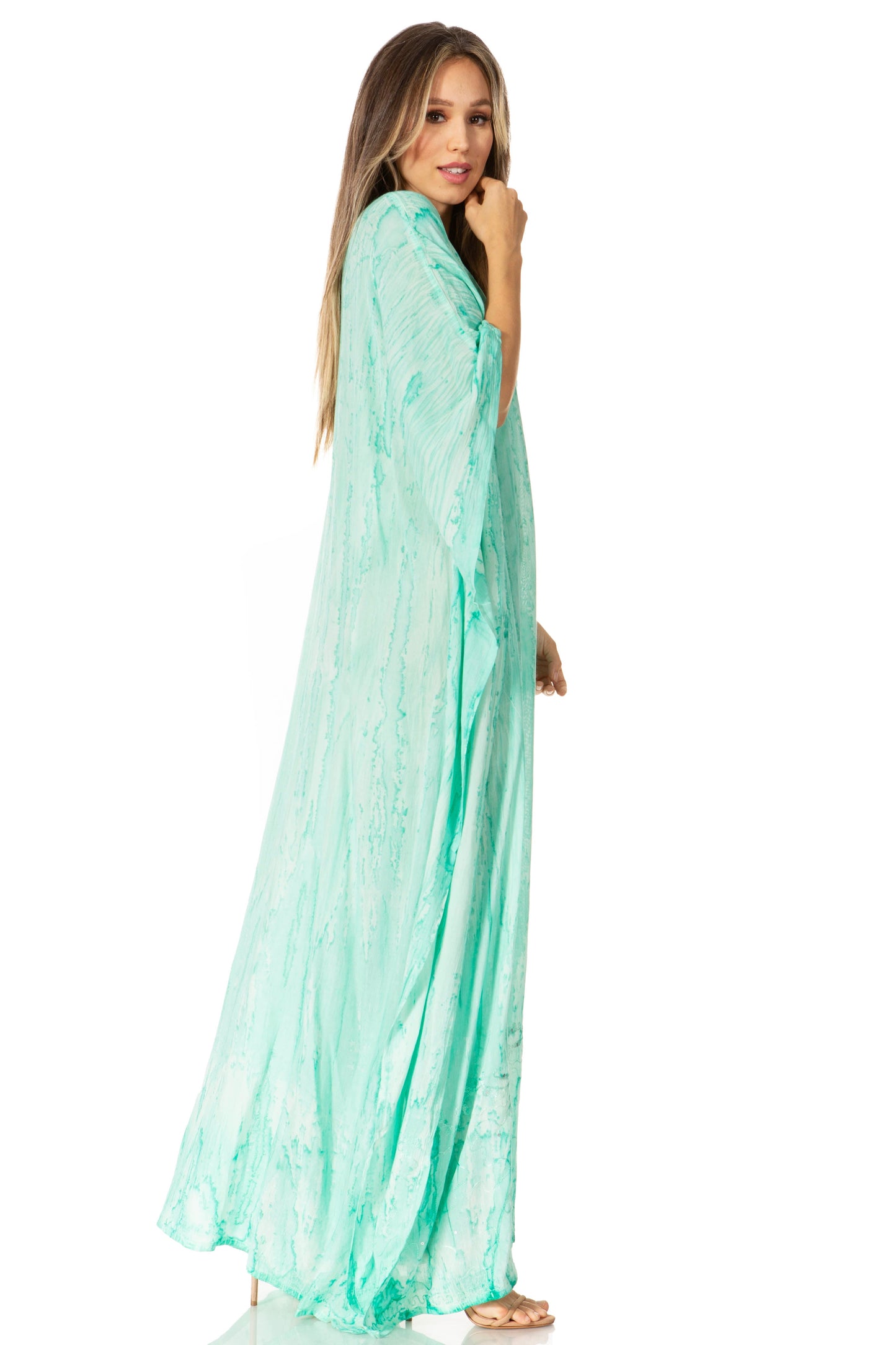 Sakkas Catia Women's Boho-Style Long Maxi Caftan for Lounging and Casual Wear - Concordia Style Boutique