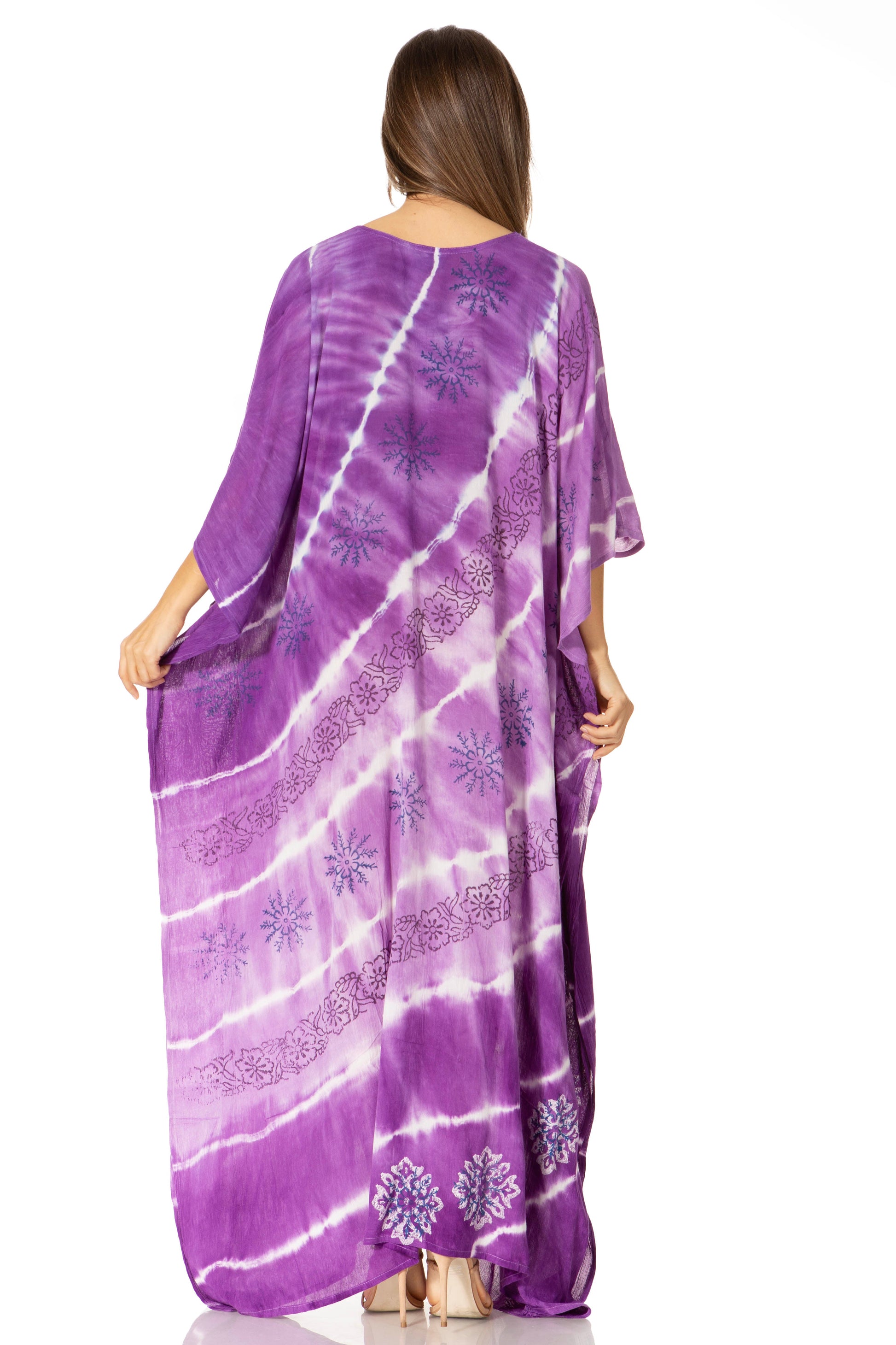 Sakkas Catia Women's Boho-Style Long Maxi Caftan for Lounging and Casual Wear - Concordia Style Boutique