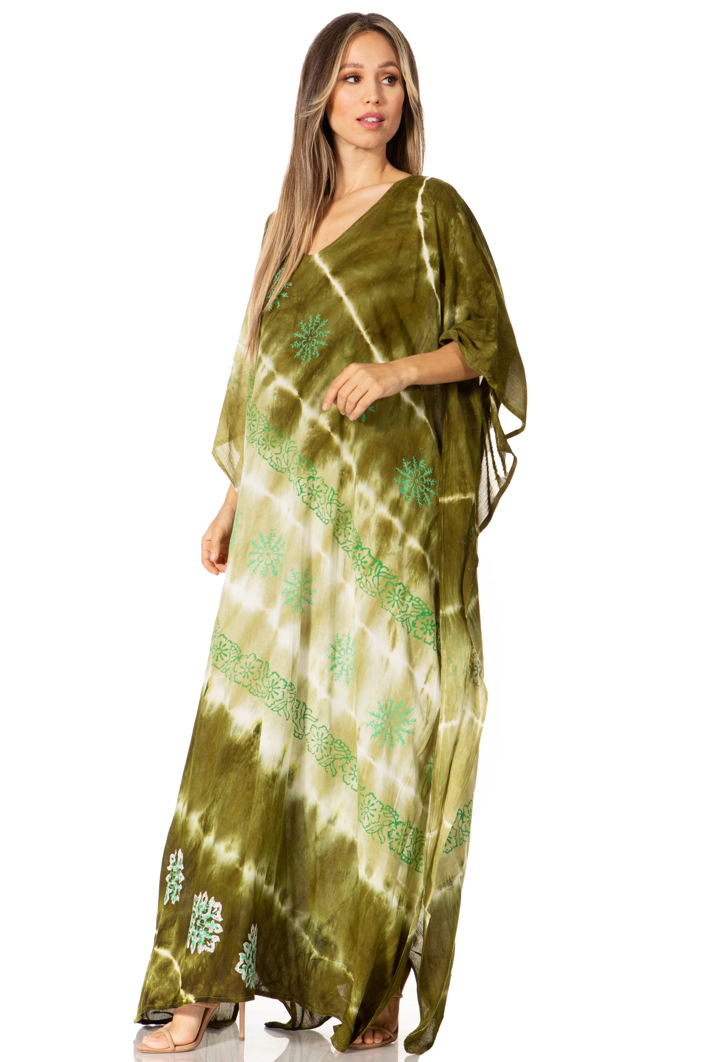 Sakkas Catia Women's Boho-Style Long Maxi Caftan for Lounging and Casual Wear - Concordia Style Boutique