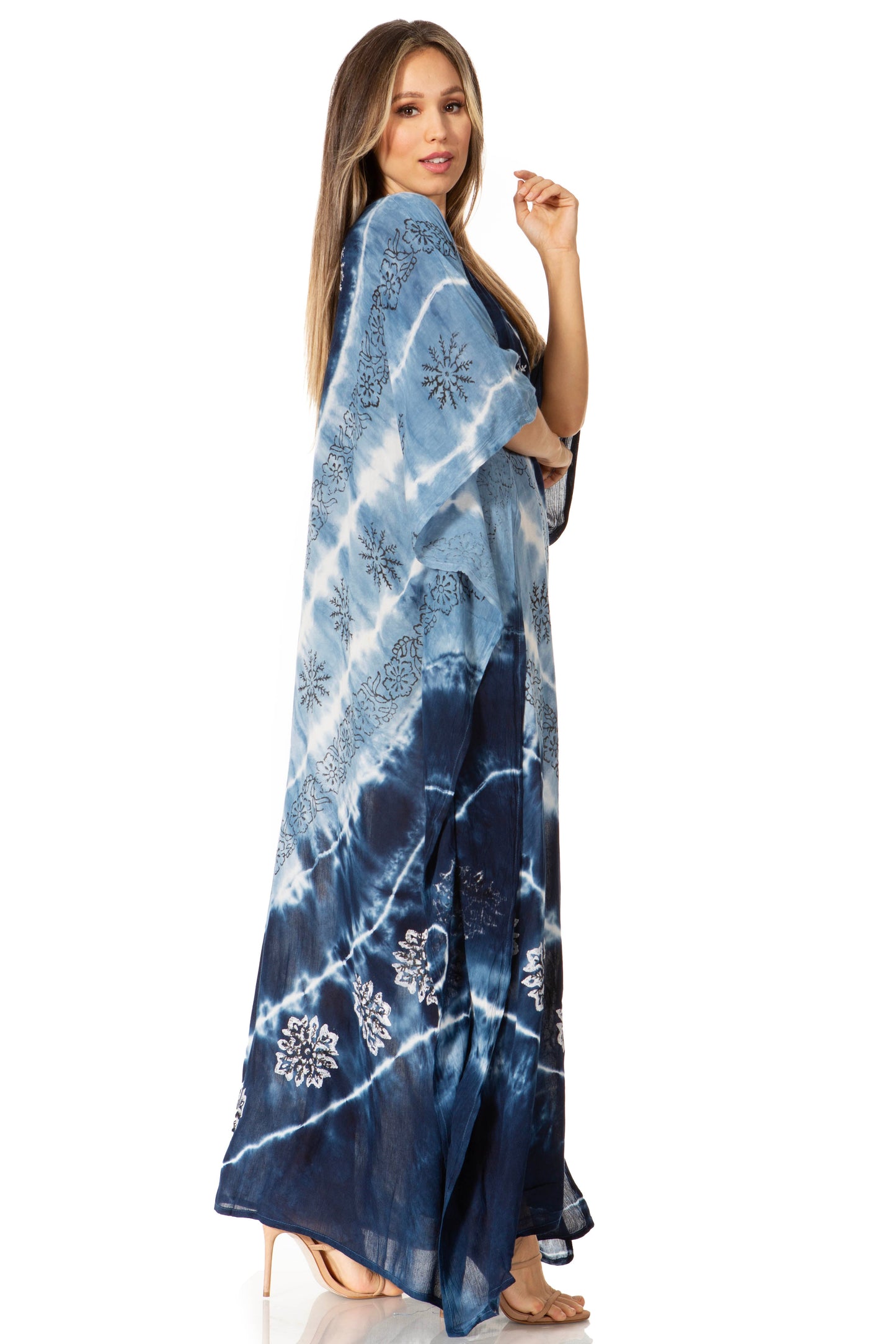 Sakkas Catia Women's Boho-Style Long Maxi Caftan for Lounging and Casual Wear - Concordia Style Boutique