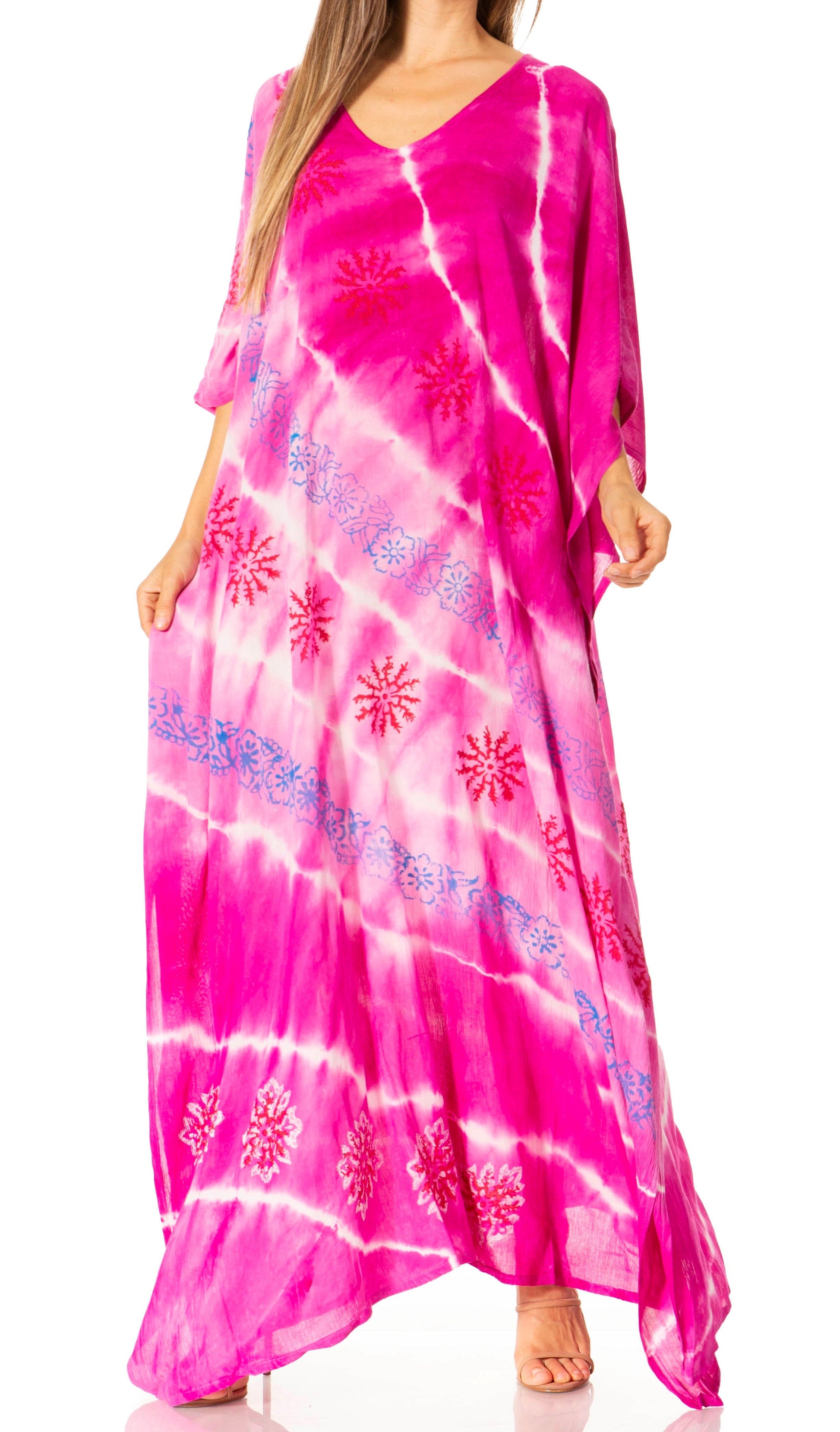 Sakkas Catia Women's Boho-Style Long Maxi Caftan for Lounging and Casual Wear - Concordia Style Boutique
