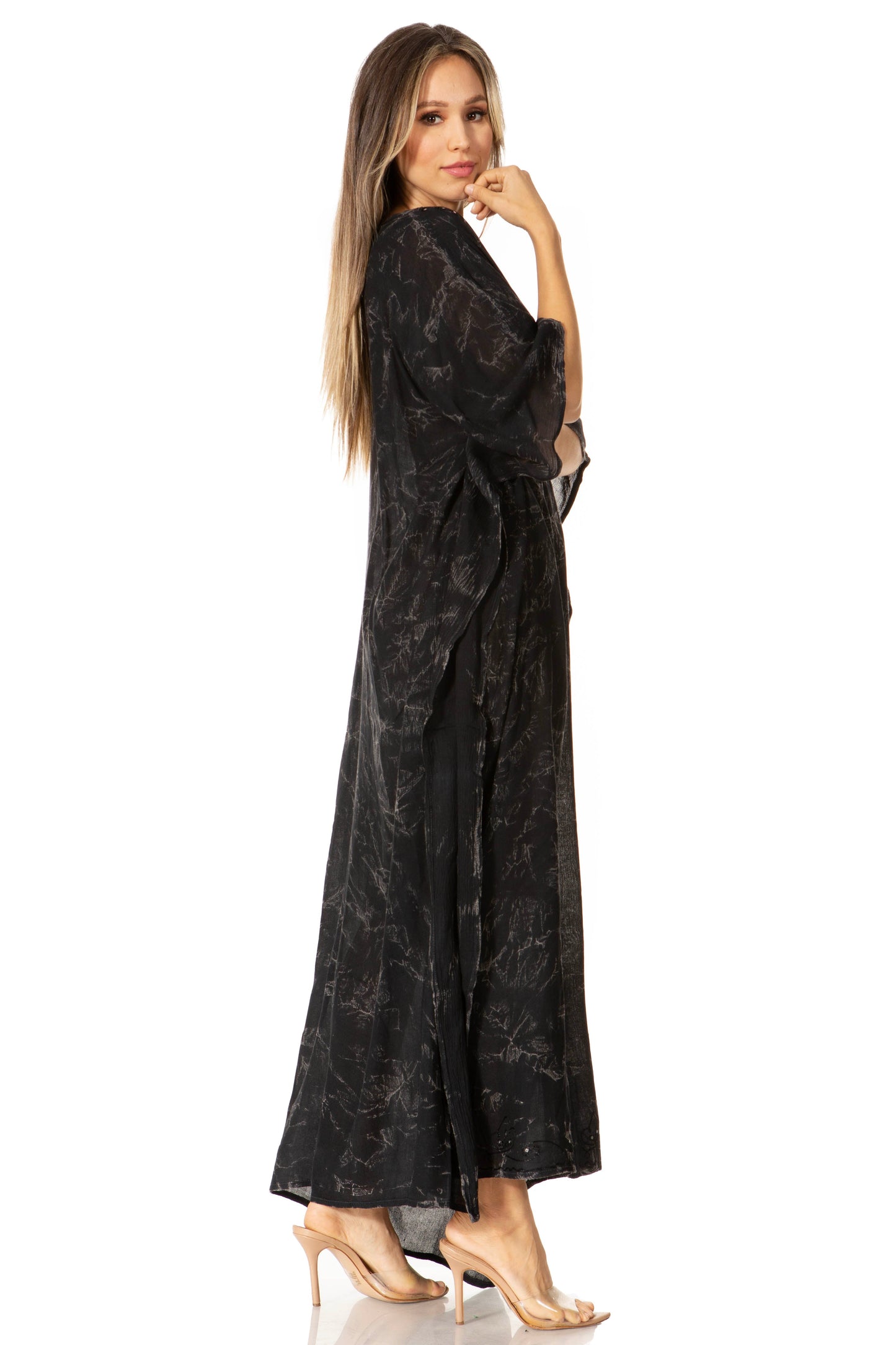 Sakkas Catia Women's Boho-Style Long Maxi Caftan for Lounging and Casual Wear - Concordia Style Boutique