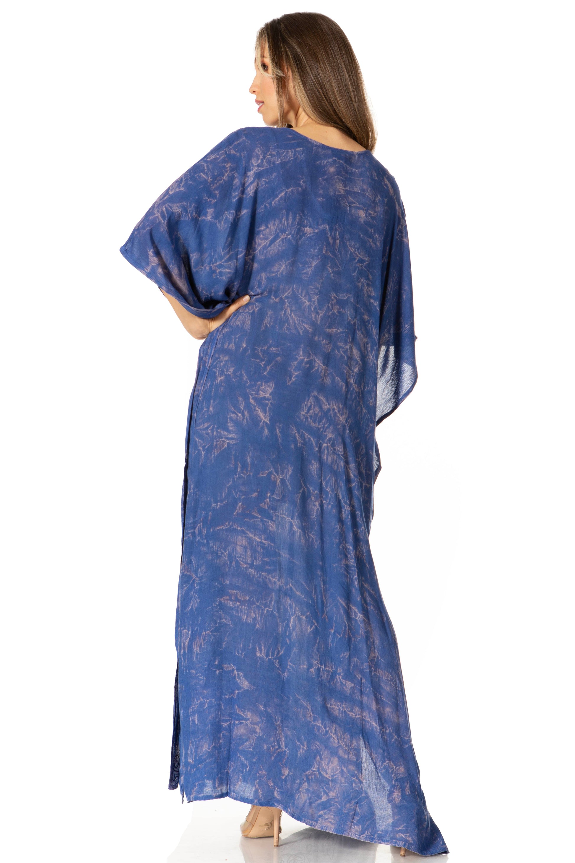 Sakkas Catia Women's Boho-Style Long Maxi Caftan for Lounging and Casual Wear - Concordia Style Boutique
