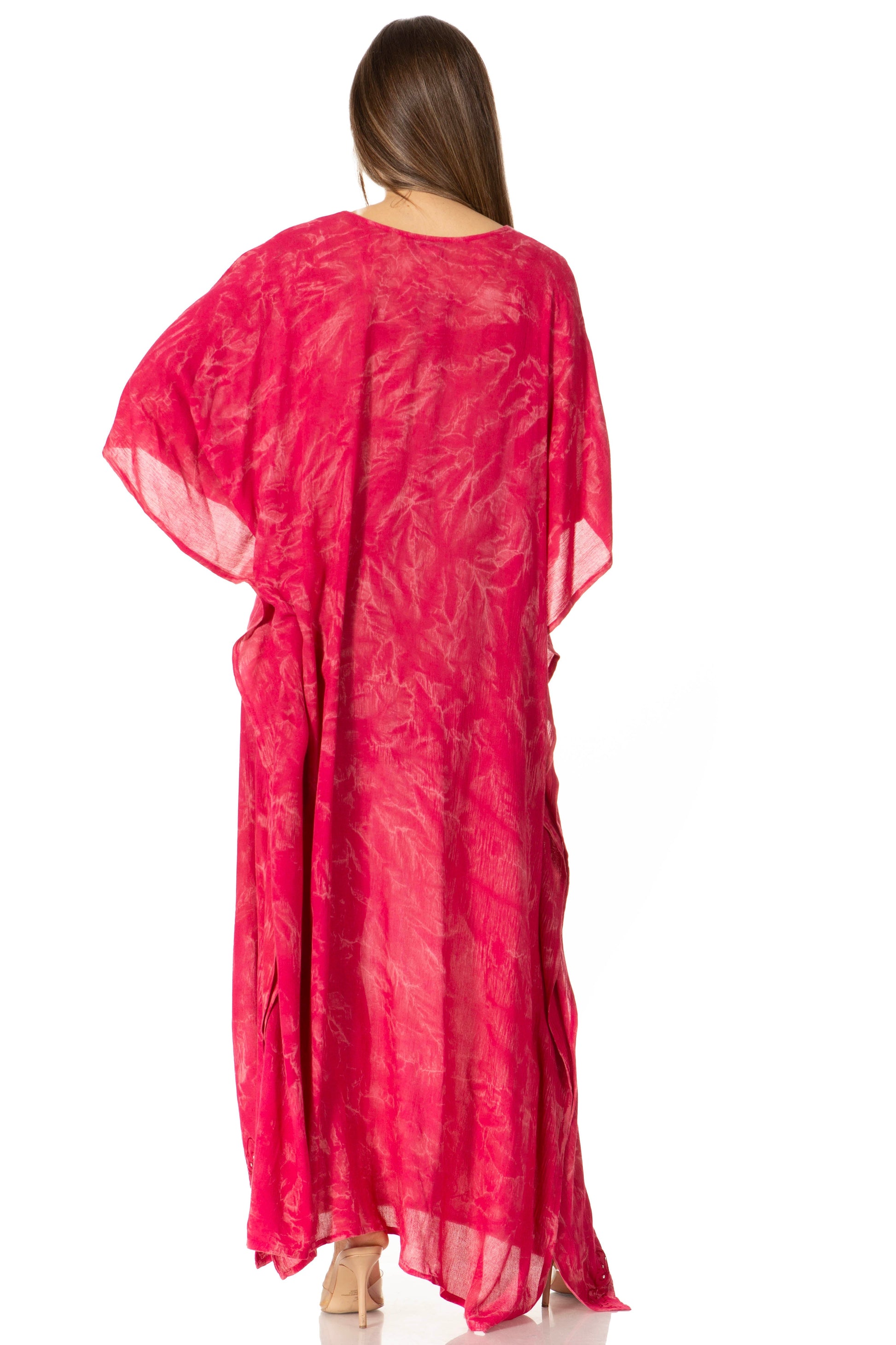 Sakkas Catia Women's Boho-Style Long Maxi Caftan for Lounging and Casual Wear - Concordia Style Boutique