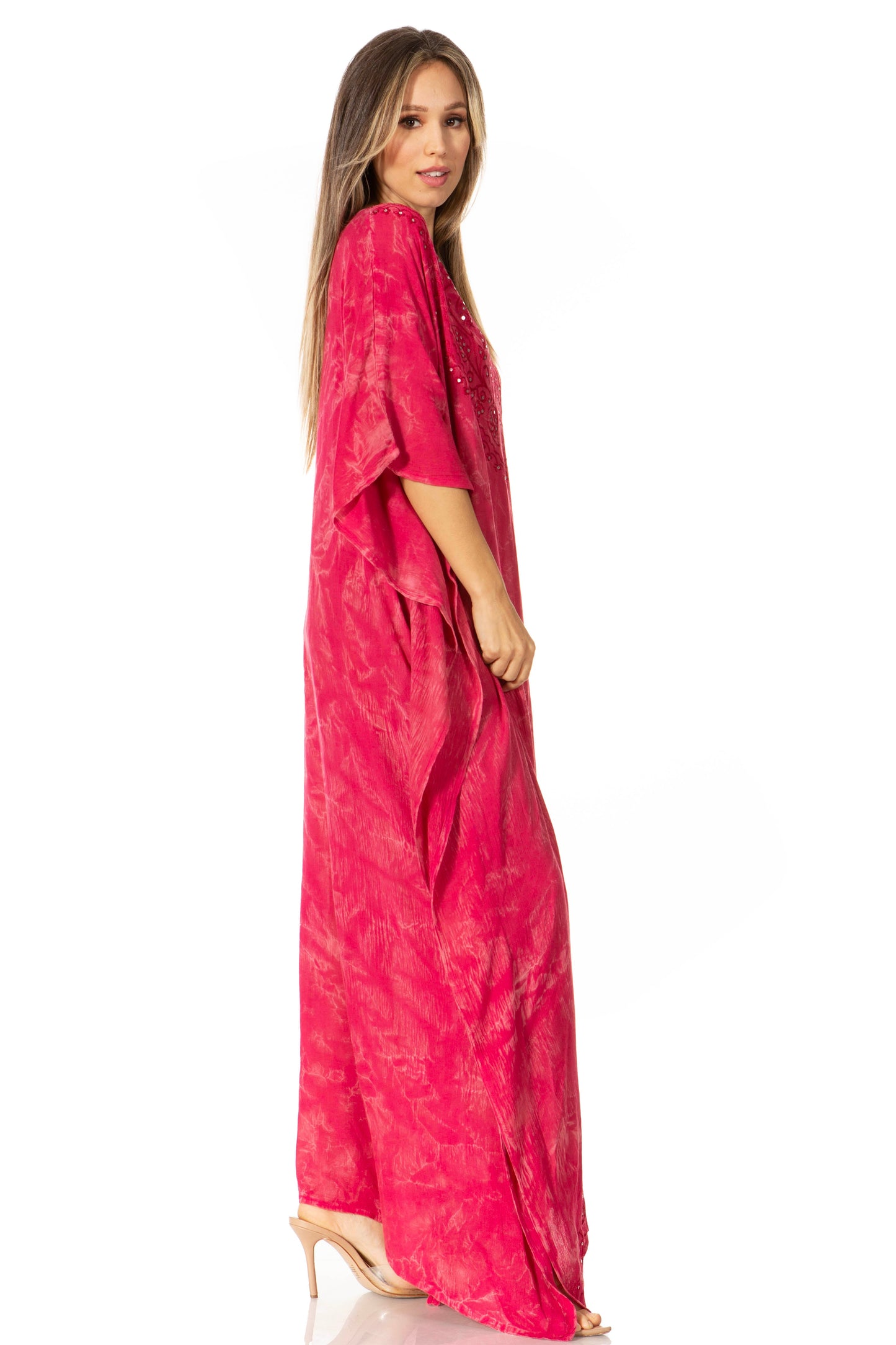 Sakkas Catia Women's Boho-Style Long Maxi Caftan for Lounging and Casual Wear - Concordia Style Boutique