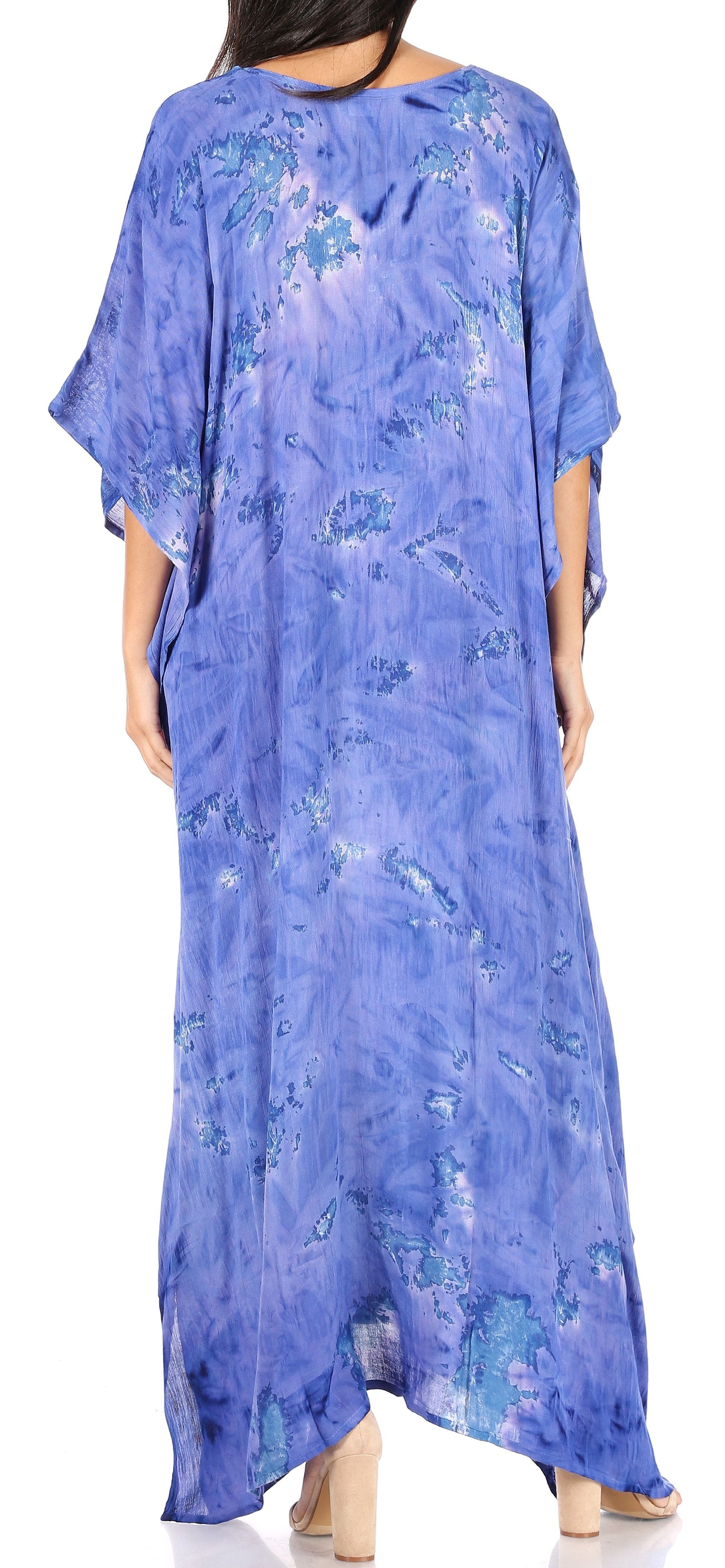 Sakkas Catia Women's Boho-Style Long Maxi Caftan for Lounging and Casual Wear - Concordia Style Boutique