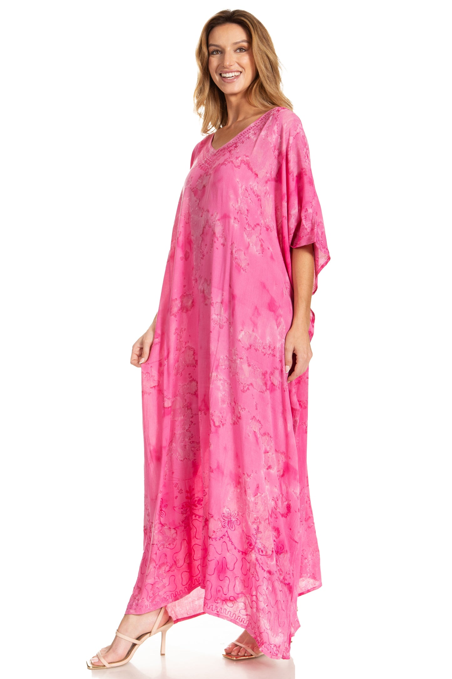 Sakkas Catia Women's Boho-Style Long Maxi Caftan for Lounging and Casual Wear - Concordia Style Boutique