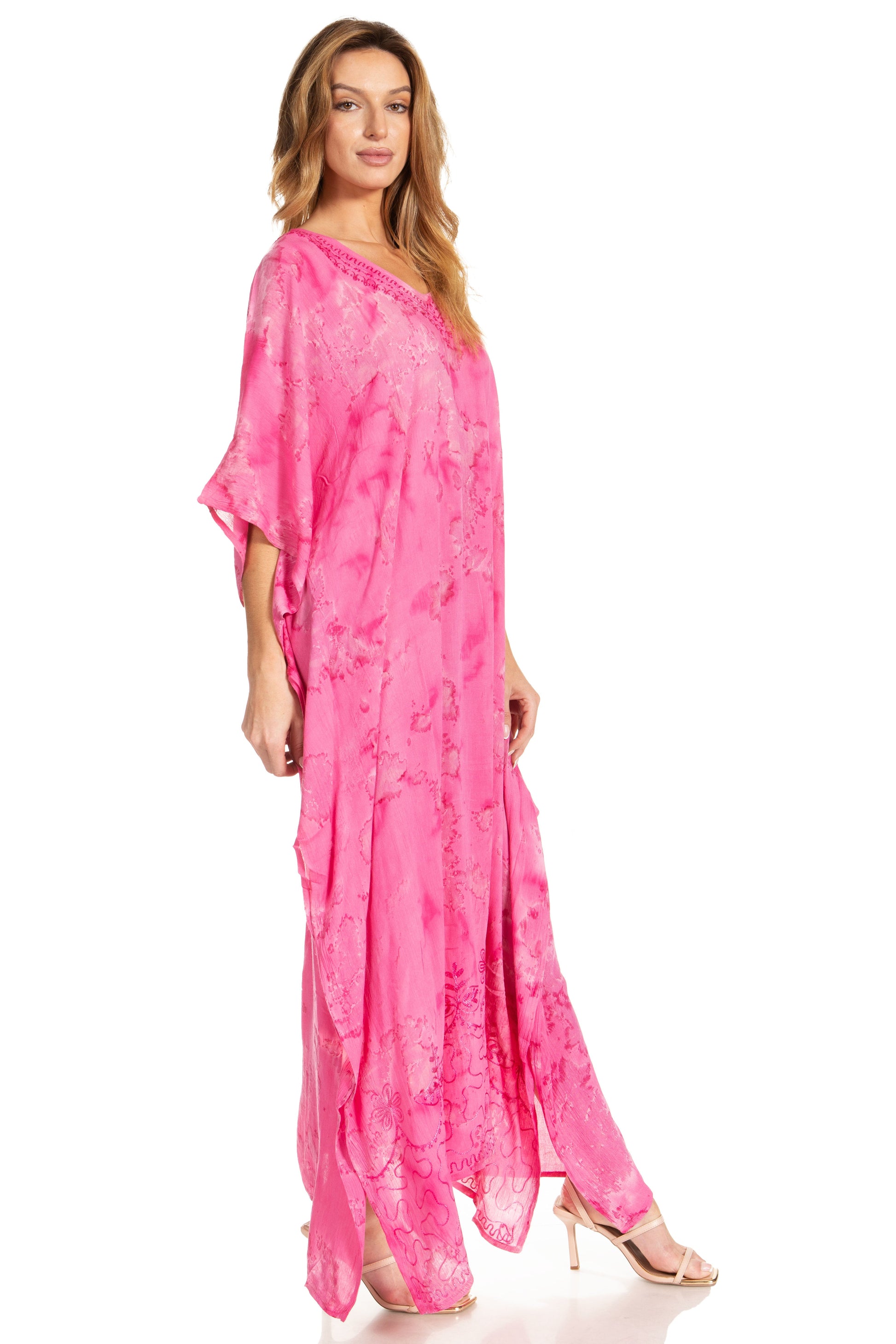 Sakkas Catia Women's Boho-Style Long Maxi Caftan for Lounging and Casual Wear - Concordia Style Boutique