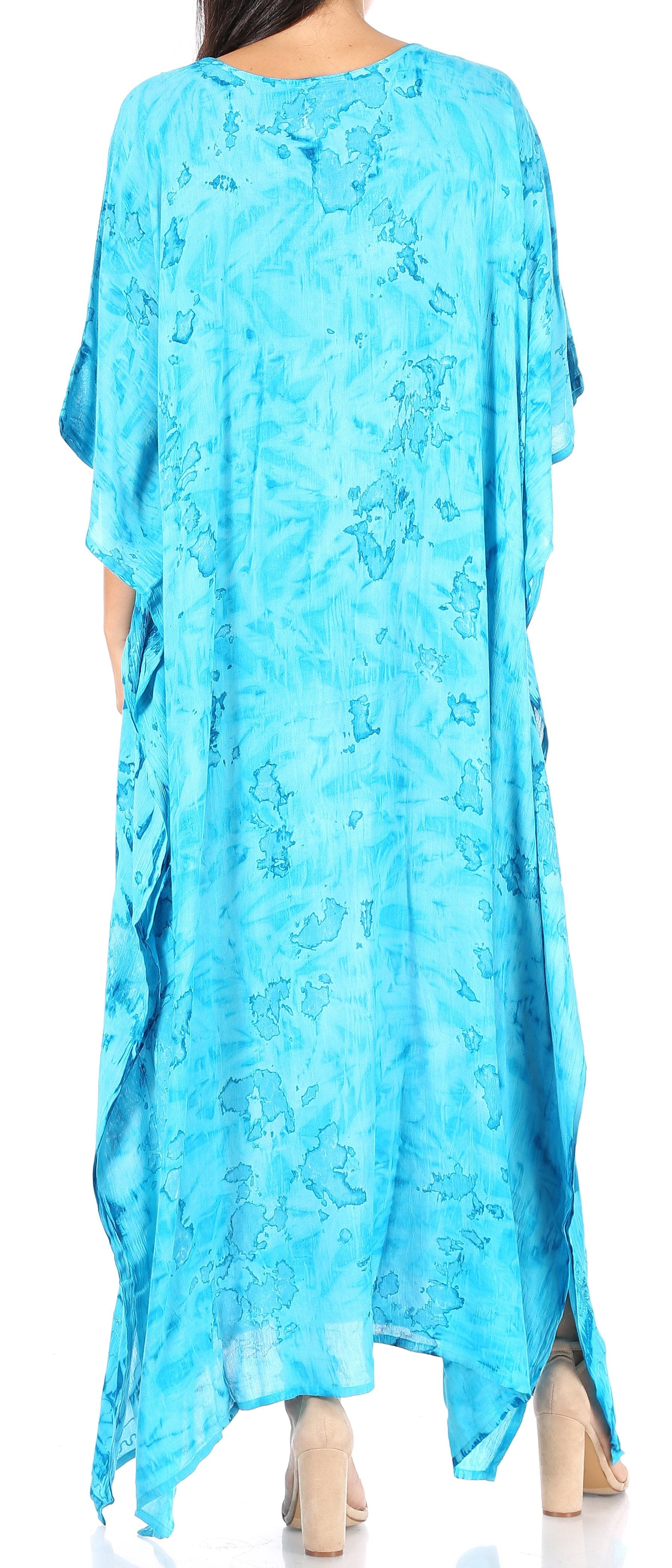 Sakkas Catia Women's Boho-Style Long Maxi Caftan for Lounging and Casual Wear - Concordia Style Boutique
