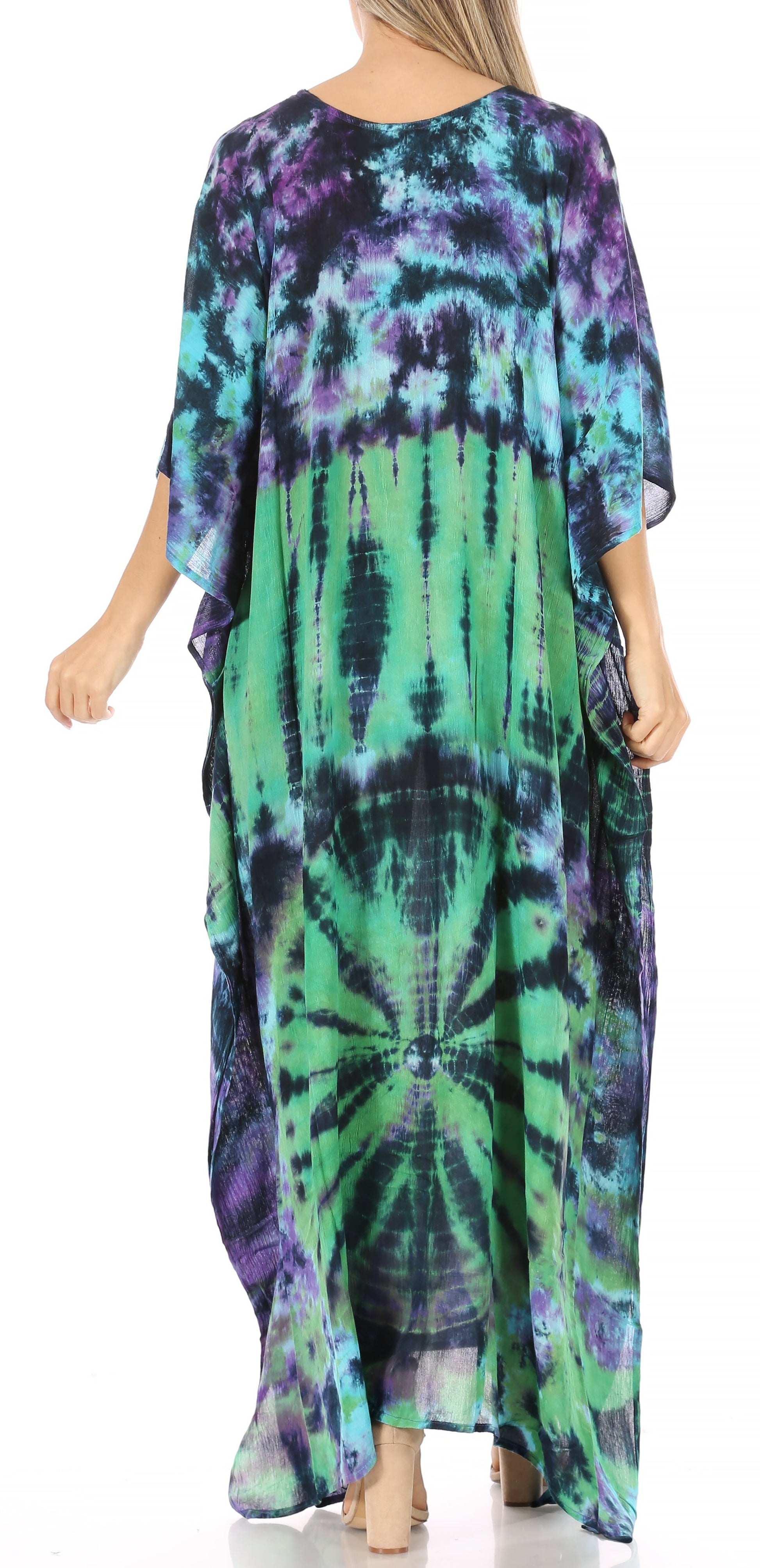 Sakkas Catia Women's Boho-Style Long Maxi Caftan for Lounging and Casual Wear - Concordia Style Boutique