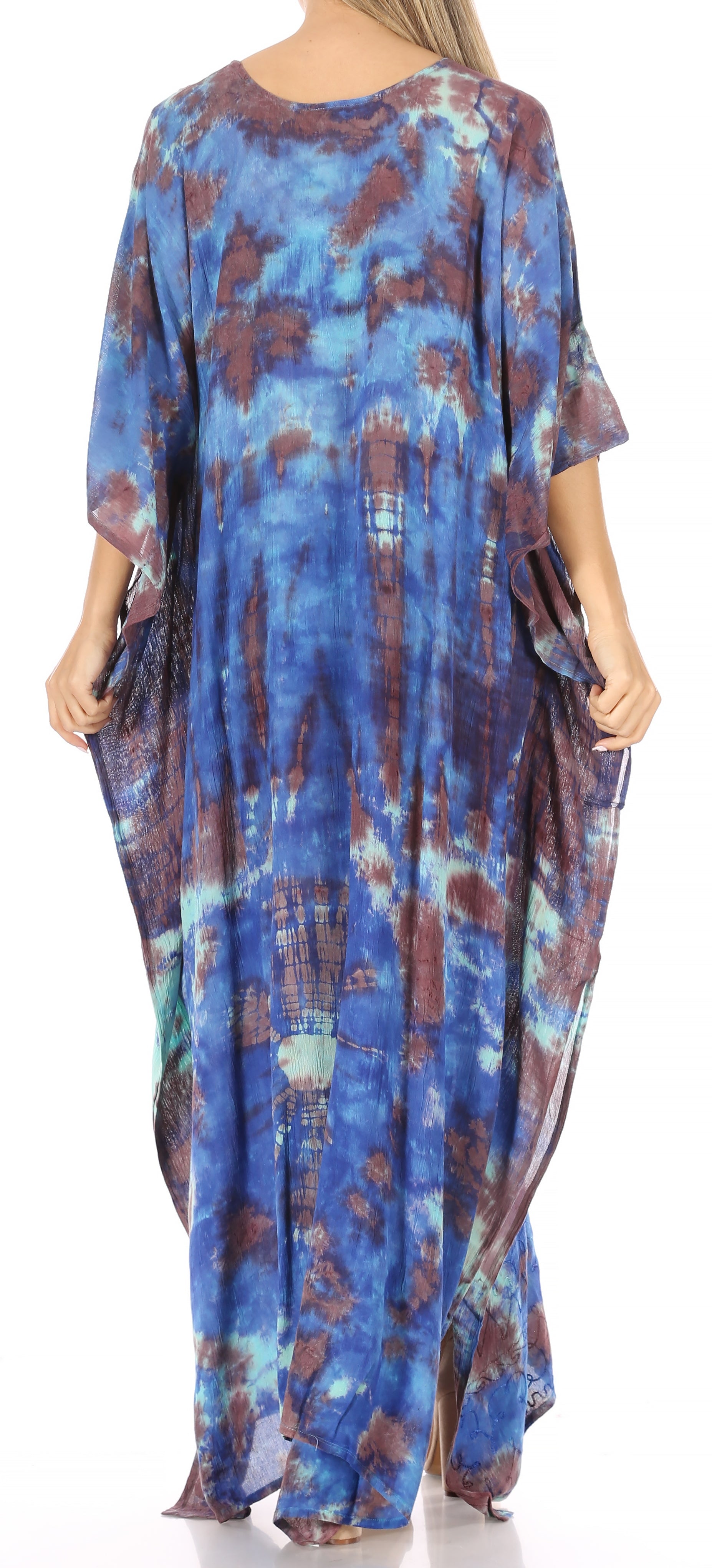 Sakkas Catia Women's Boho-Style Long Maxi Caftan for Lounging and Casual Wear - Concordia Style Boutique