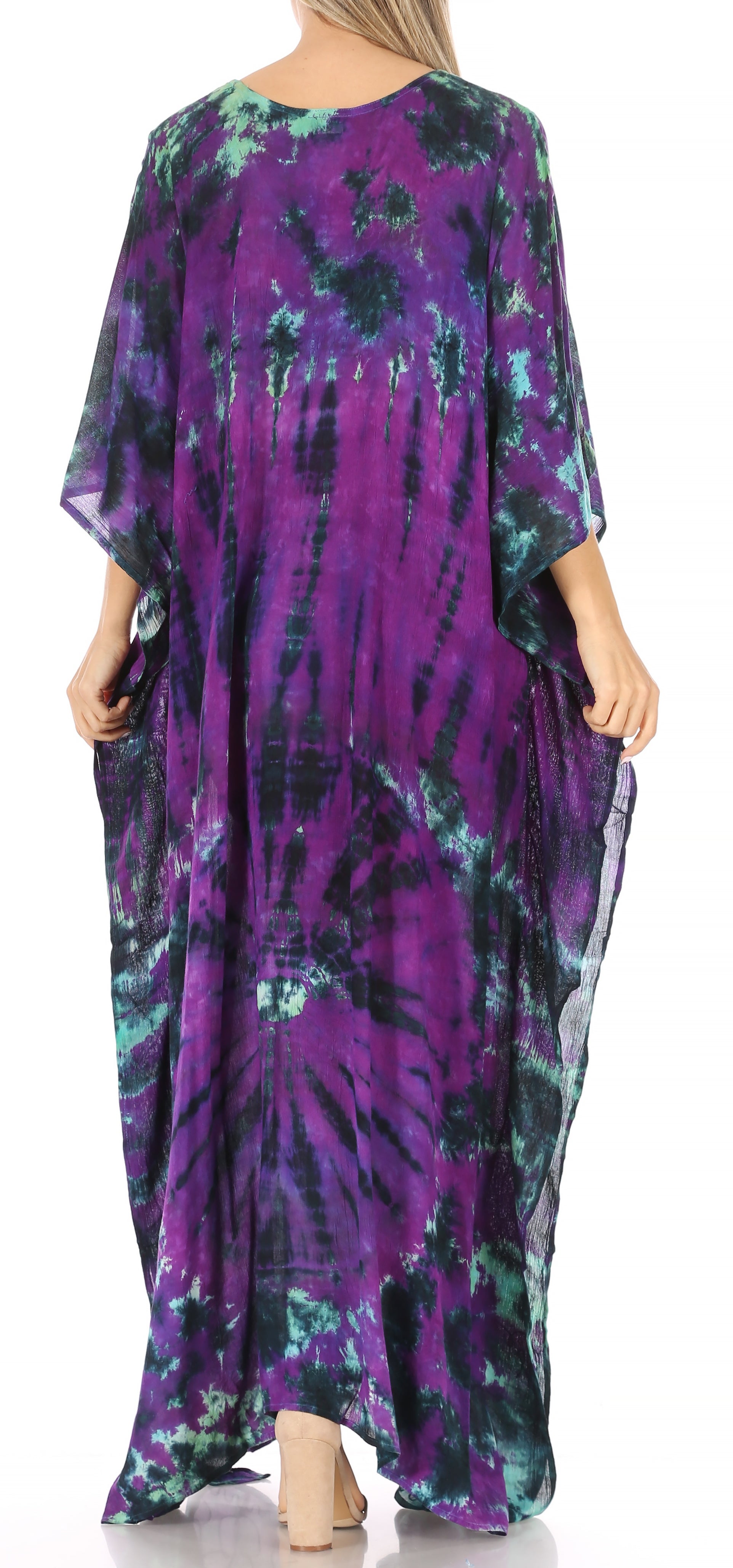 Sakkas Catia Women's Boho-Style Long Maxi Caftan for Lounging and Casual Wear - Concordia Style Boutique