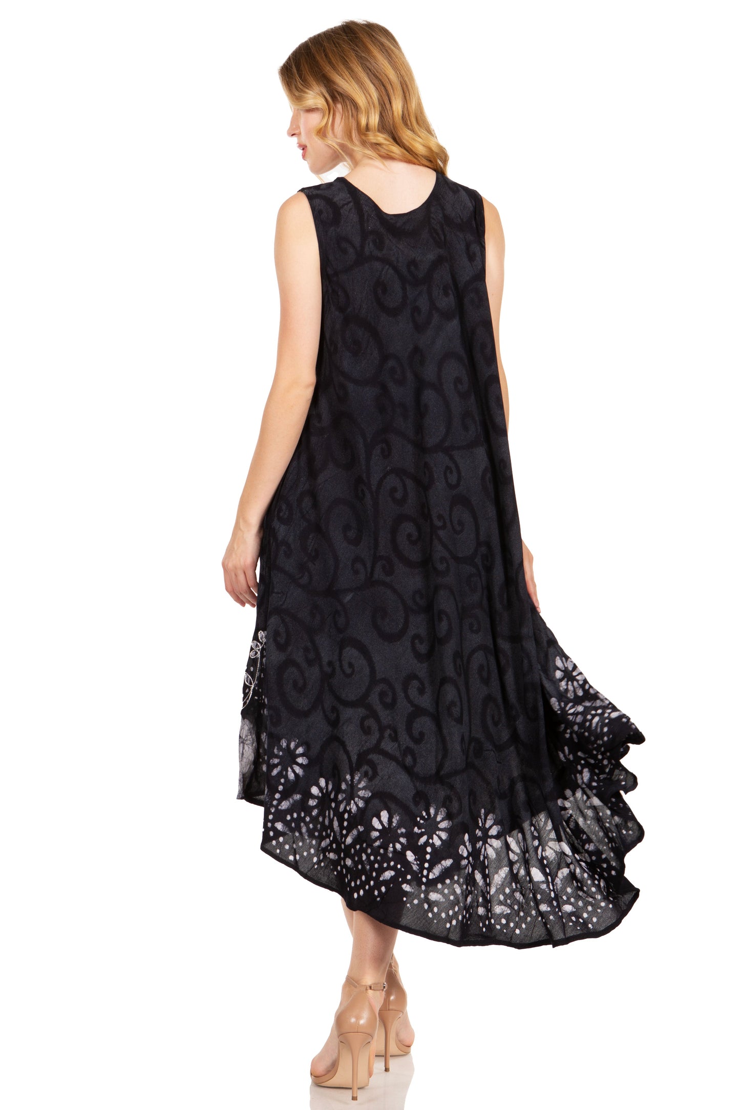 Sakkas Starlight Second Tie Dye Caftan Dress: Women's Beach Cover Up - Concordia Style Boutique
