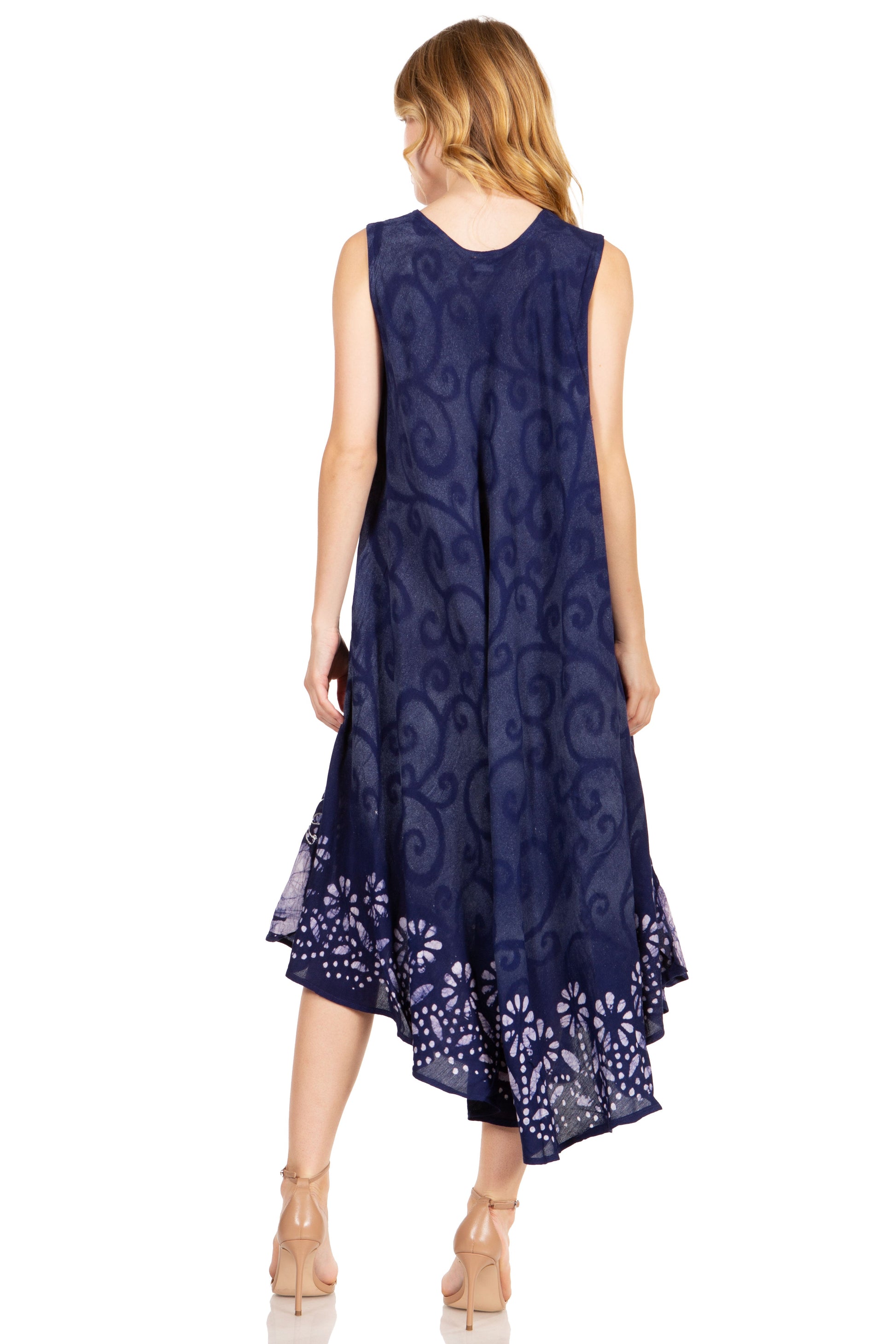 Sakkas Starlight Second Tie Dye Caftan Dress: Women's Beach Cover Up - Concordia Style Boutique