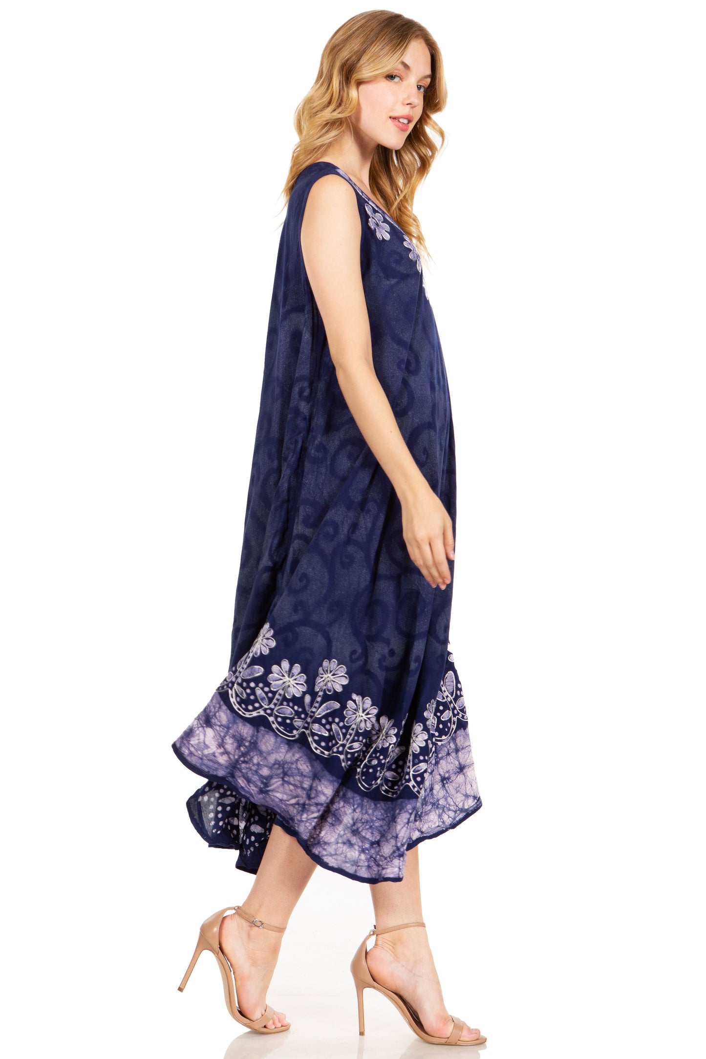 Sakkas Starlight Second Tie Dye Caftan Dress: Women's Beach Cover Up - Concordia Style Boutique