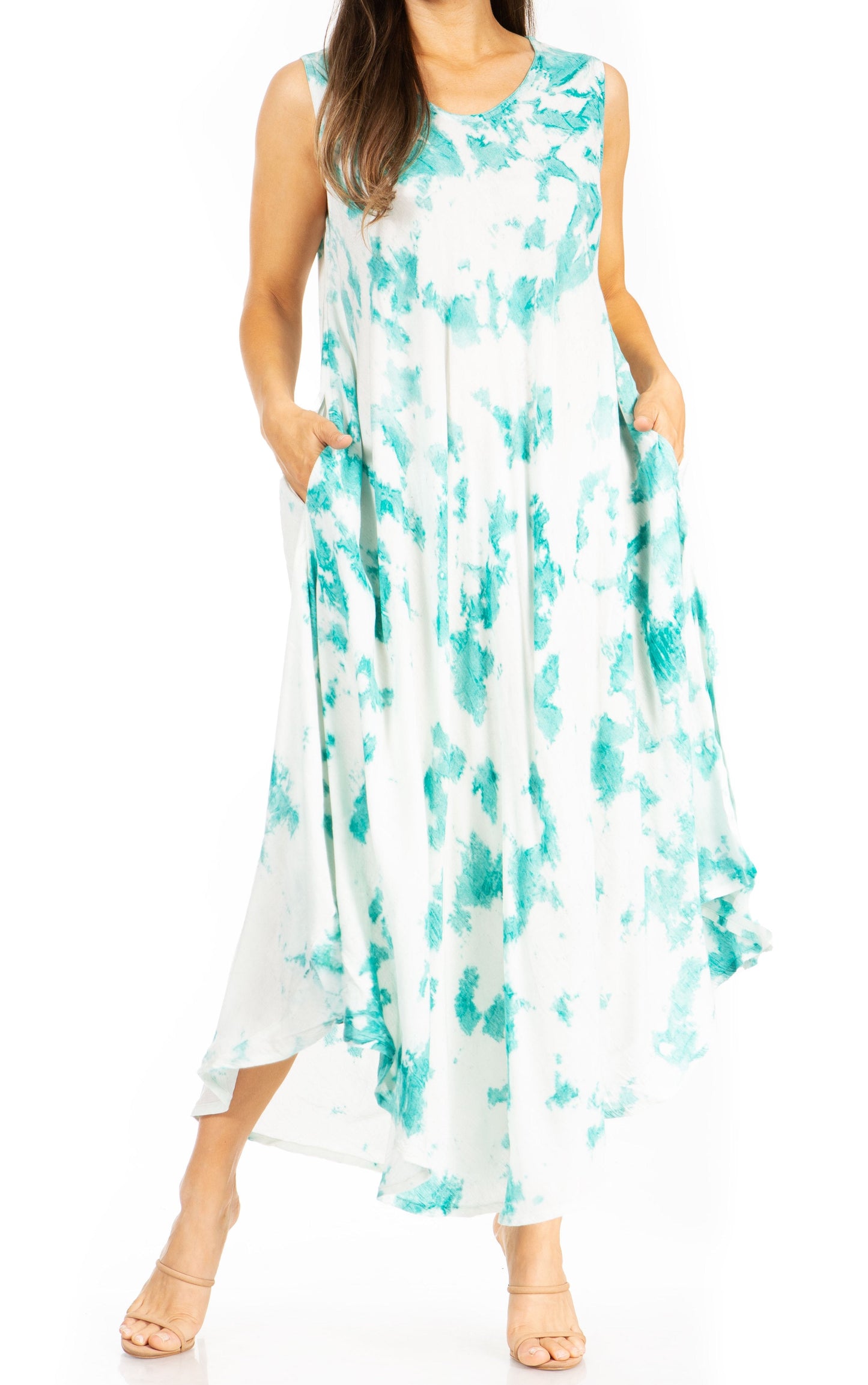 Sakkas Starlight Second Tie Dye Caftan Dress: Women's Beach Cover Up - Concordia Style Boutique