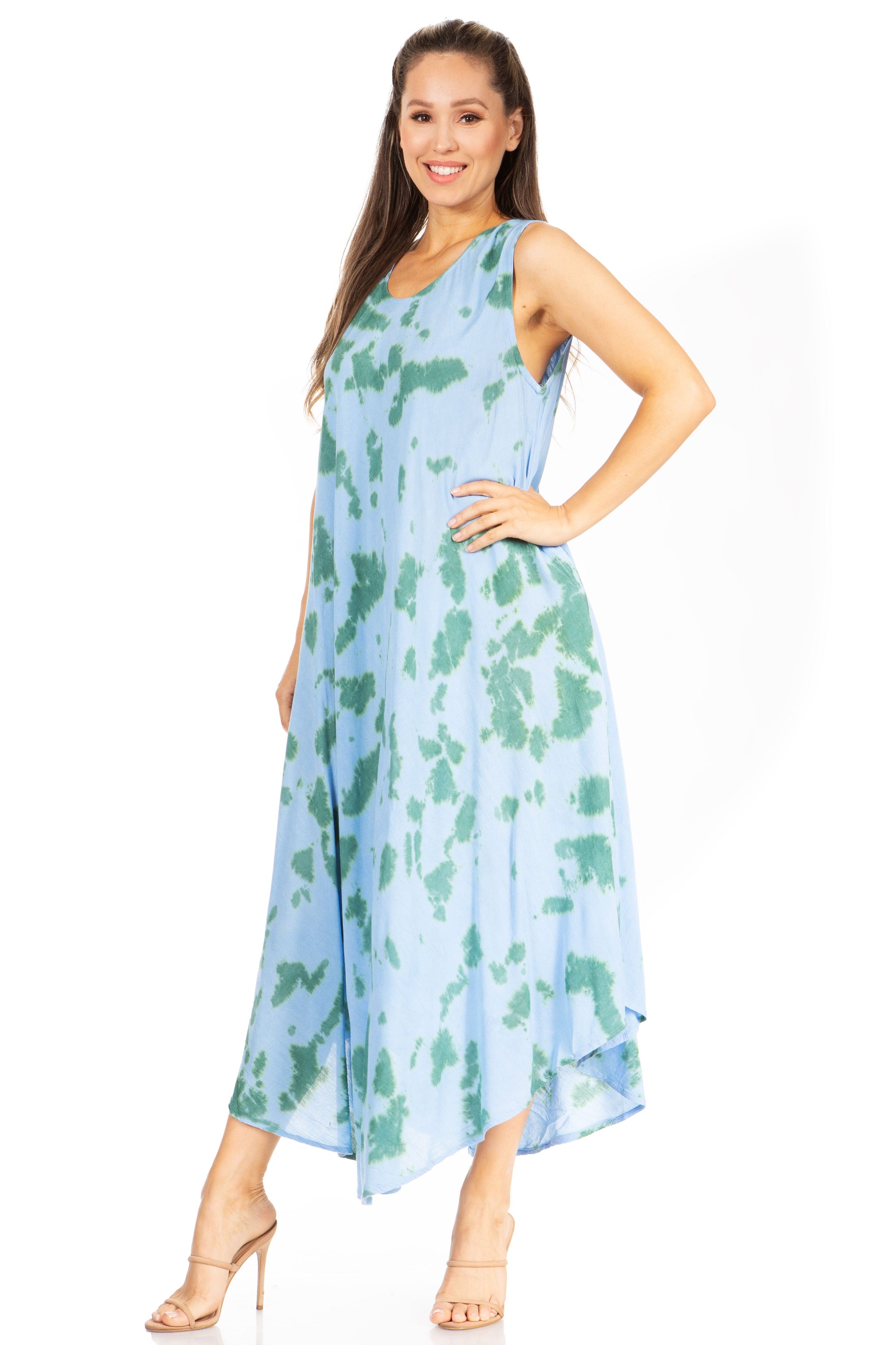Sakkas Starlight Second Tie Dye Caftan Dress: Women's Beach Cover Up - Concordia Style Boutique