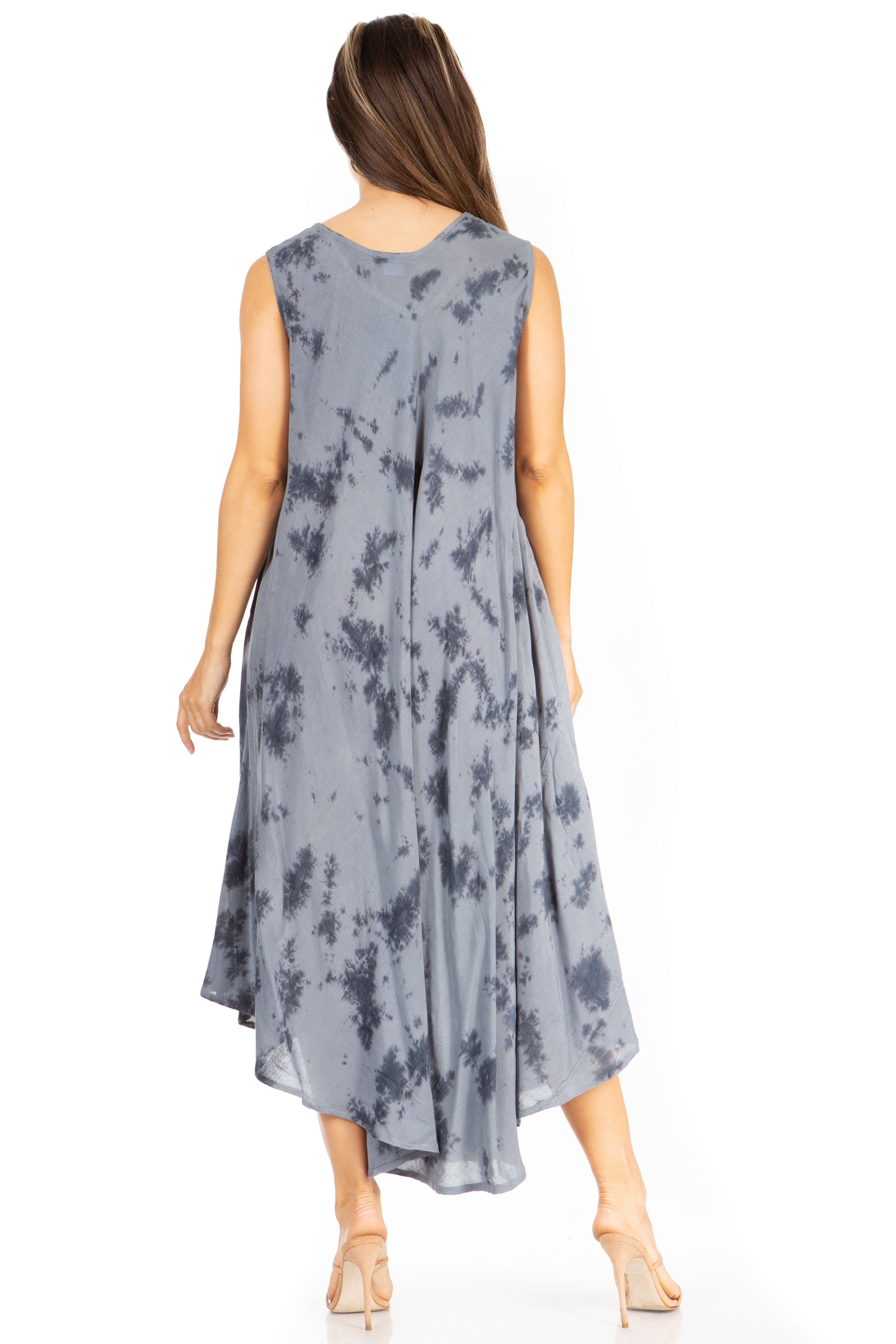 Sakkas Starlight Second Tie Dye Caftan Dress: Women's Beach Cover Up - Concordia Style Boutique