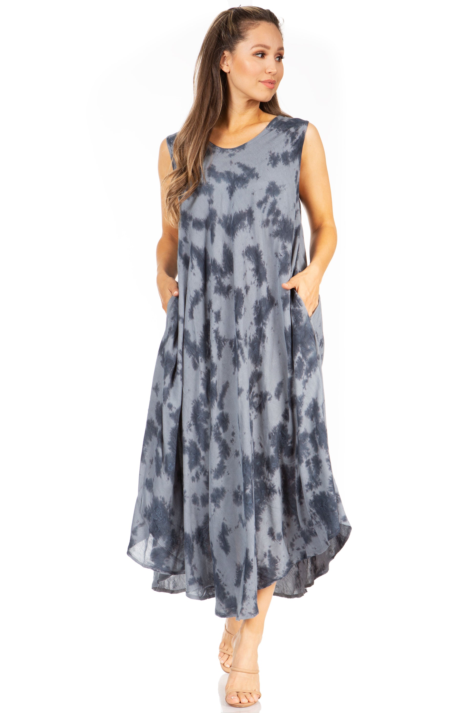 Sakkas Starlight Second Tie Dye Caftan Dress: Women's Beach Cover Up - Concordia Style Boutique