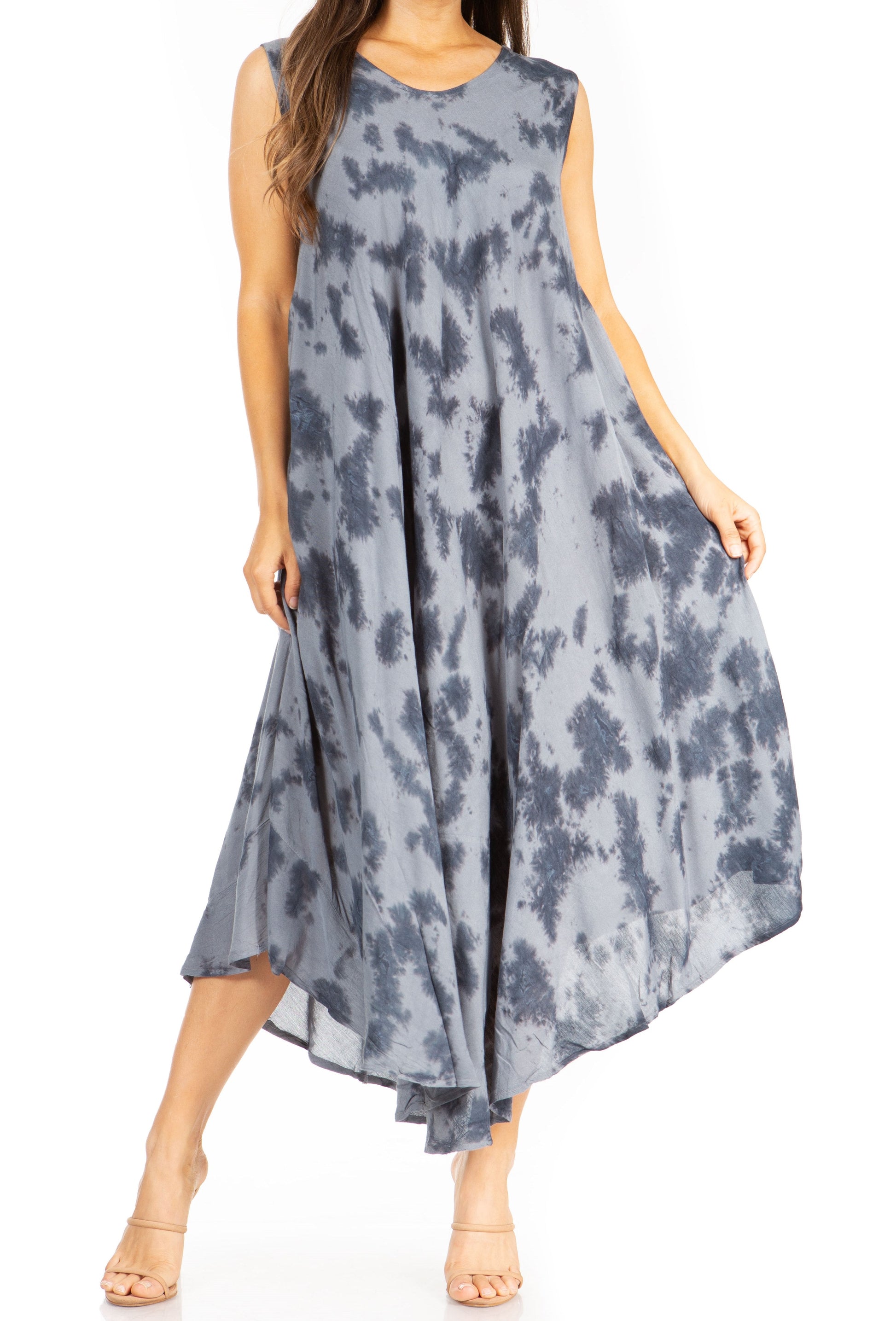 Sakkas Starlight Second Tie Dye Caftan Dress: Women's Beach Cover Up - Concordia Style Boutique