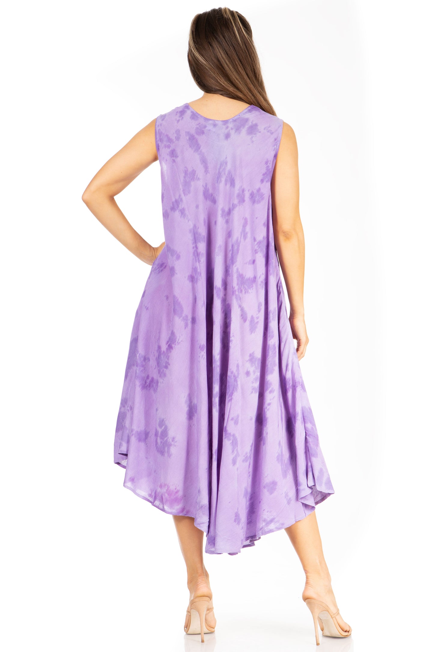 Sakkas Starlight Second Tie Dye Caftan Dress: Women's Beach Cover Up - Concordia Style Boutique