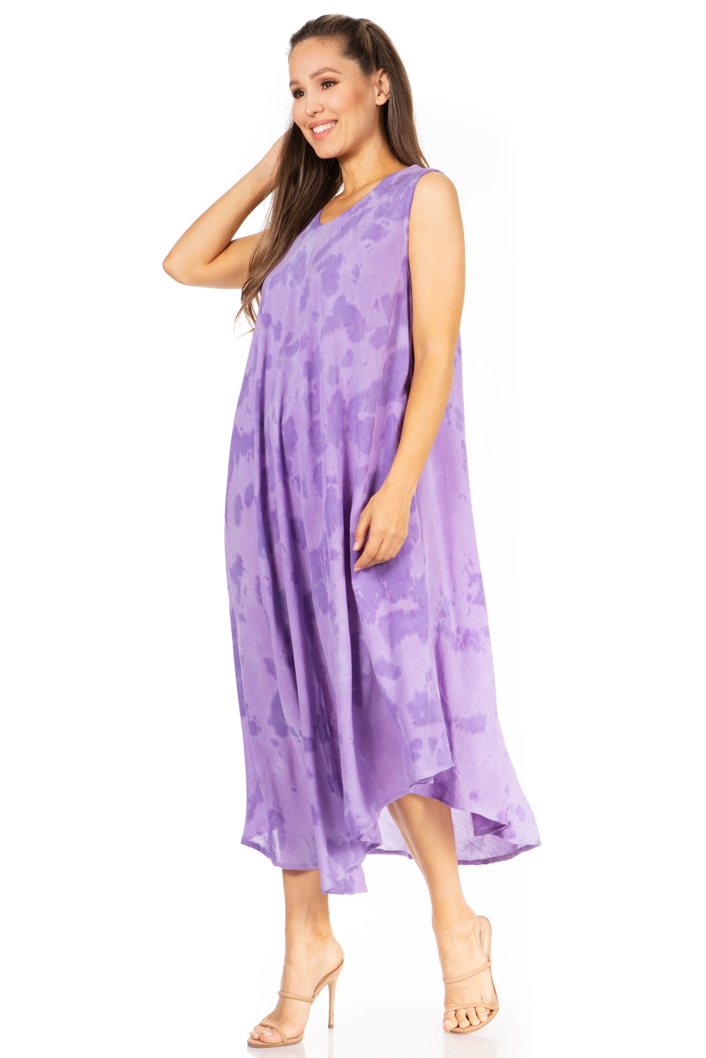 Sakkas Starlight Second Tie Dye Caftan Dress: Women's Beach Cover Up - Concordia Style Boutique