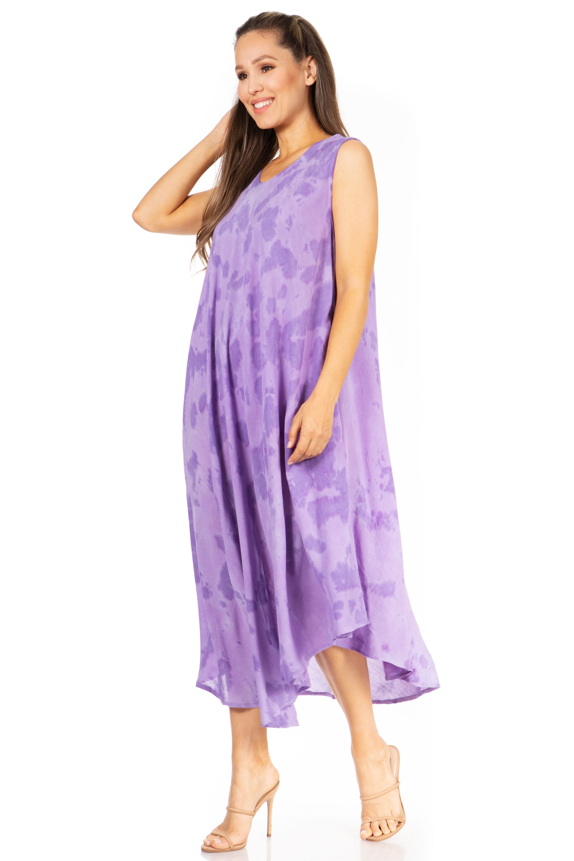 Sakkas Starlight Second Tie Dye Caftan Dress: Women's Beach Cover Up - Concordia Style Boutique