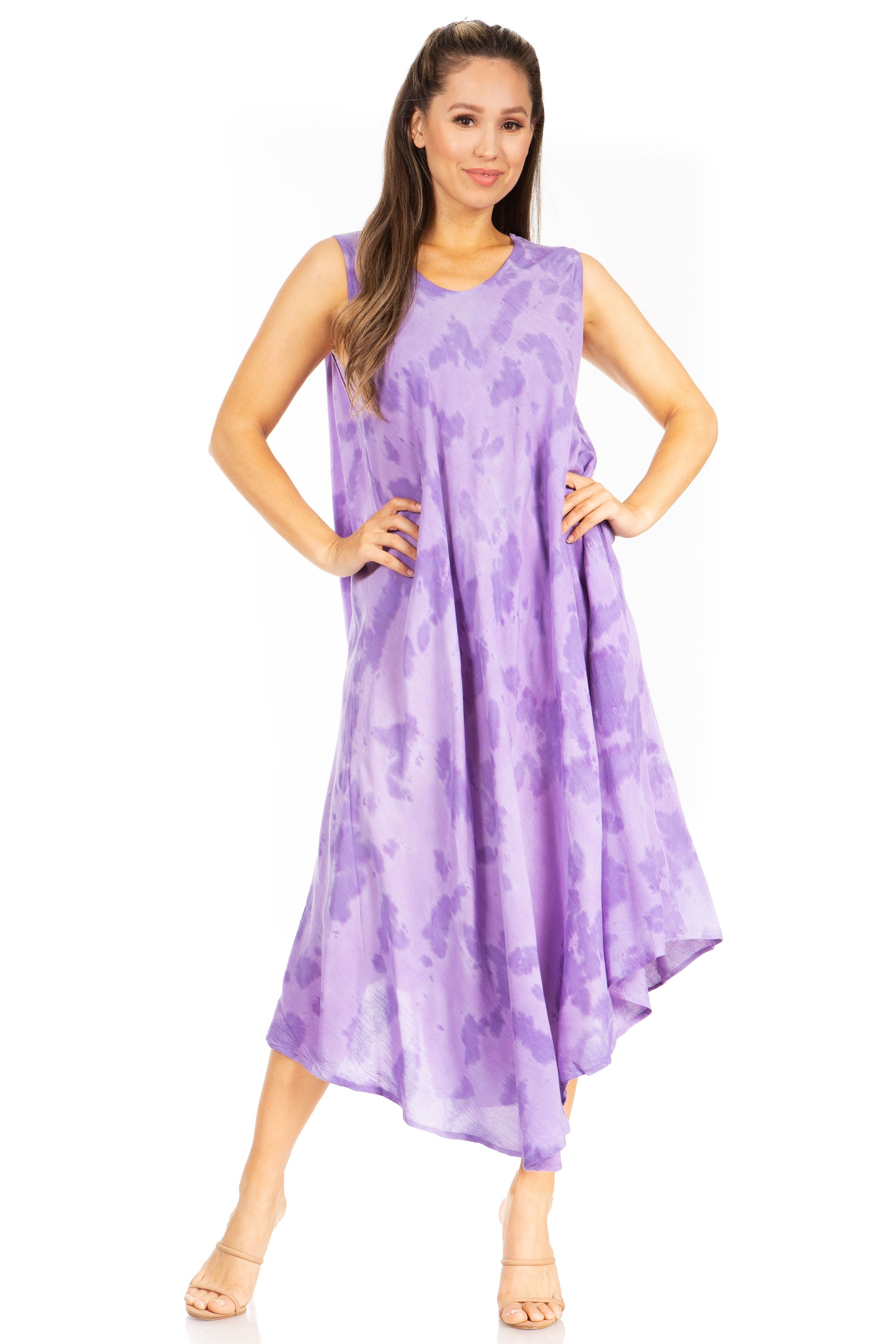 Sakkas Starlight Second Tie Dye Caftan Dress: Women's Beach Cover Up - Concordia Style Boutique