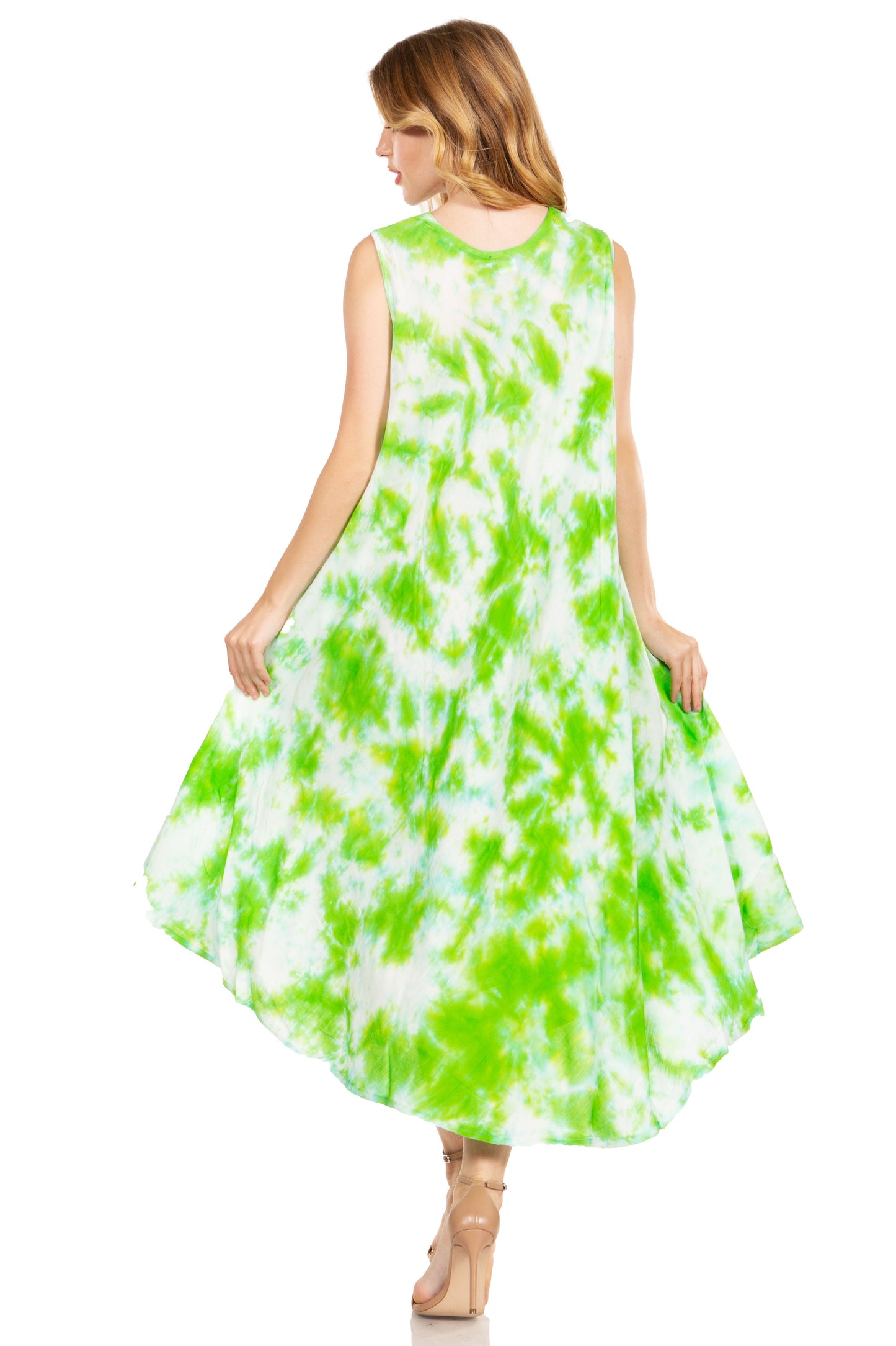 Sakkas Starlight Third Tie Dye Caftan Dress: Women's Beach Cover Up - Concordia Style Boutique
