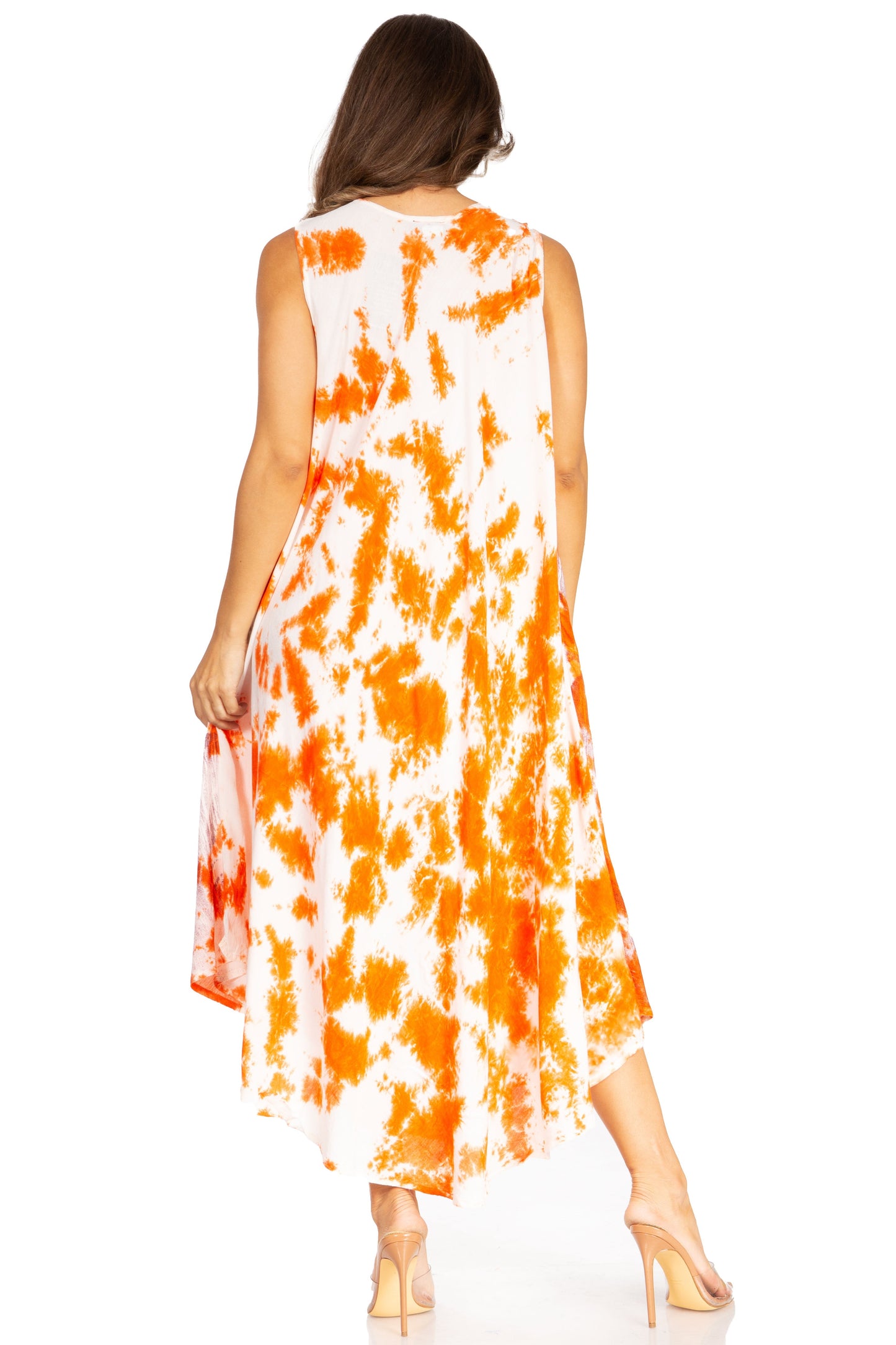 Sakkas Starlight Third Tie Dye Caftan Dress: Women's Beach Cover Up - Concordia Style Boutique