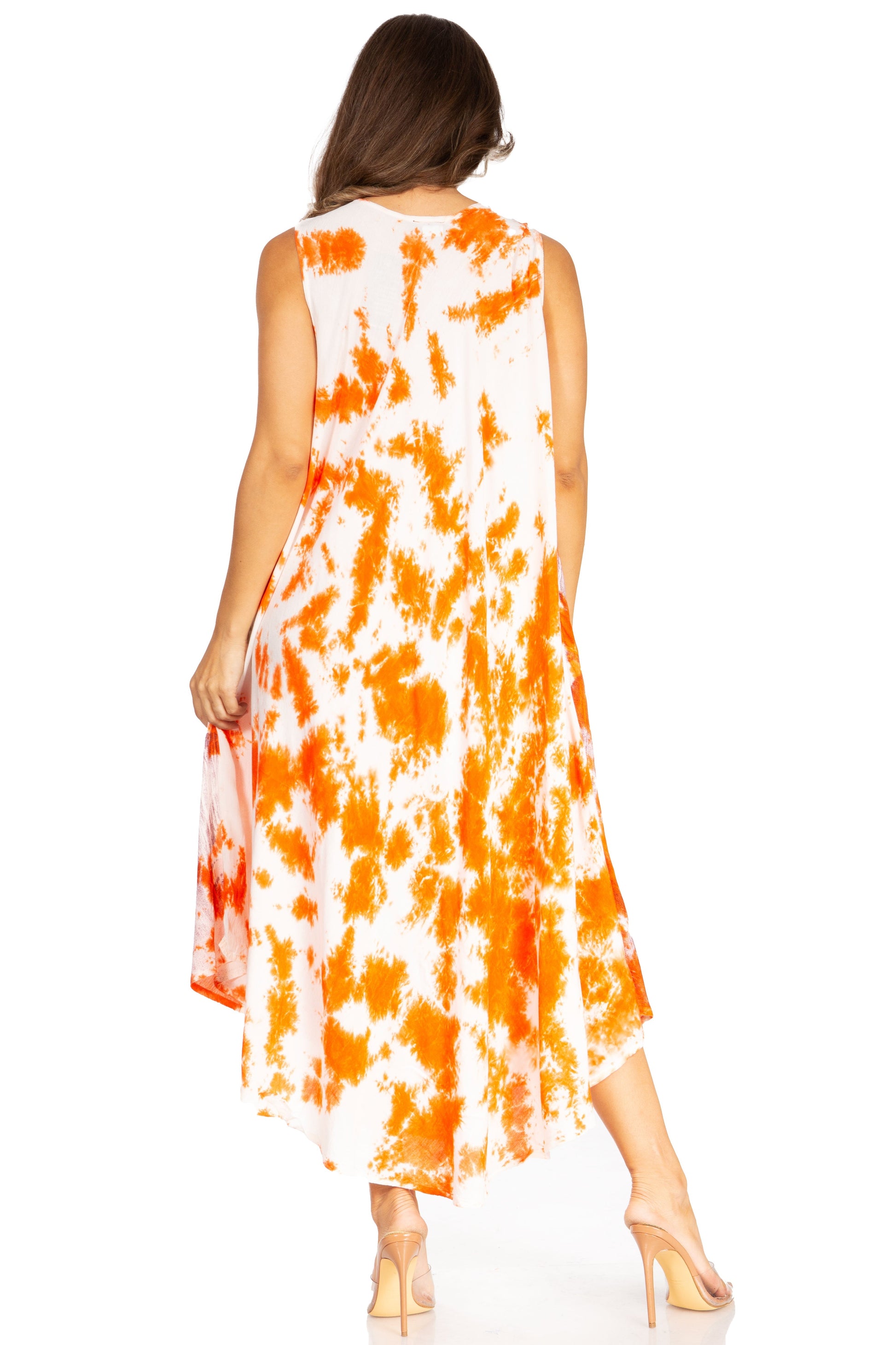 Sakkas Starlight Third Tie Dye Caftan Dress: Women's Beach Cover Up - Concordia Style Boutique