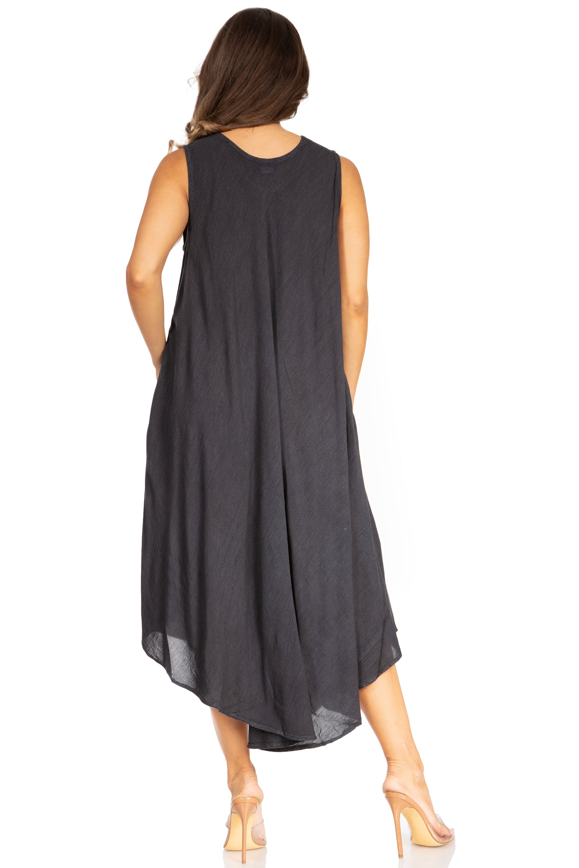 Sakkas Starlight Fourth Women's Tie Dye Caftan Tank Dress/Cover Up Beach Kaftan - Concordia Style Boutique