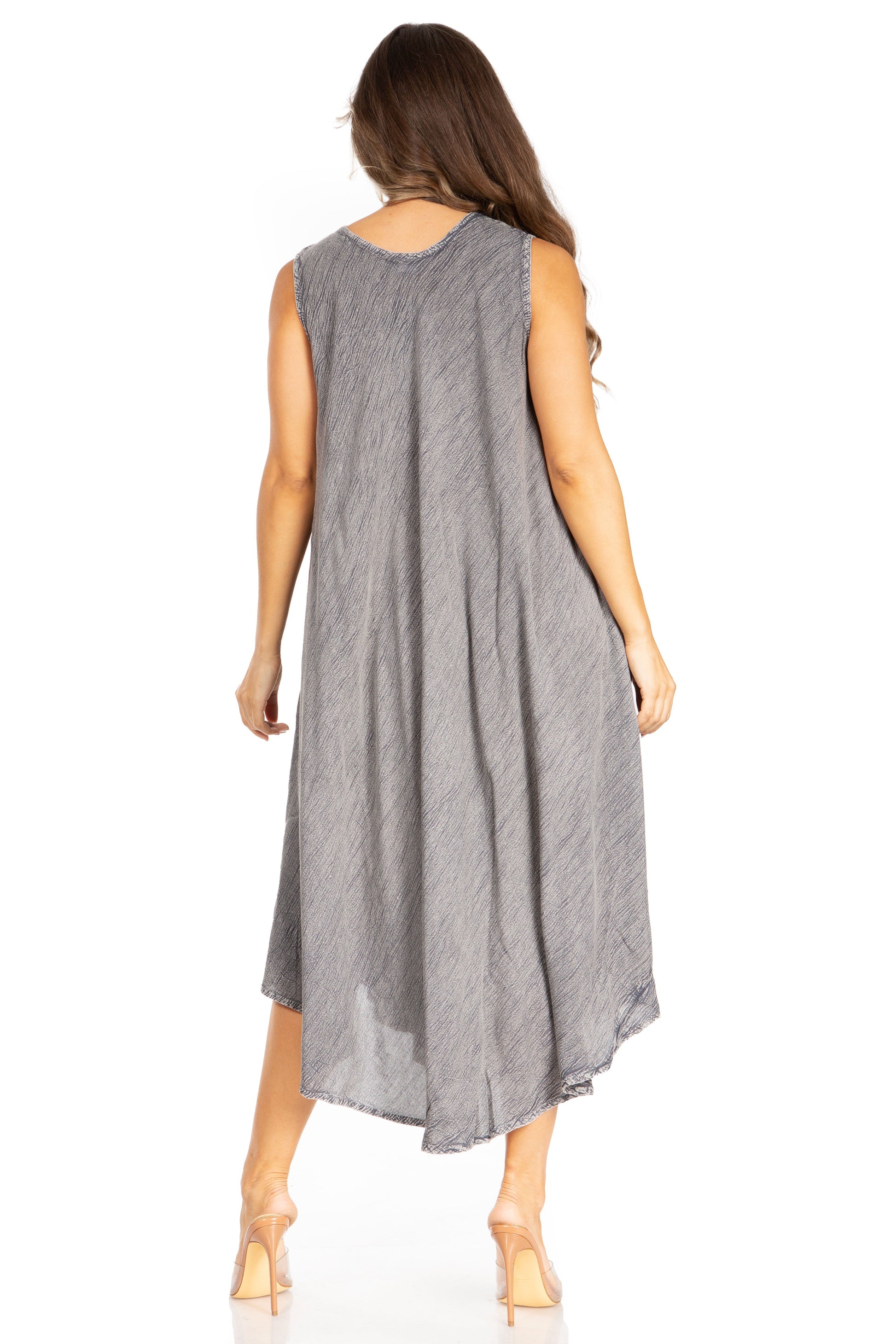 Sakkas Starlight Fourth Women's Tie Dye Caftan Tank Dress/Cover Up Beach Kaftan - Concordia Style Boutique