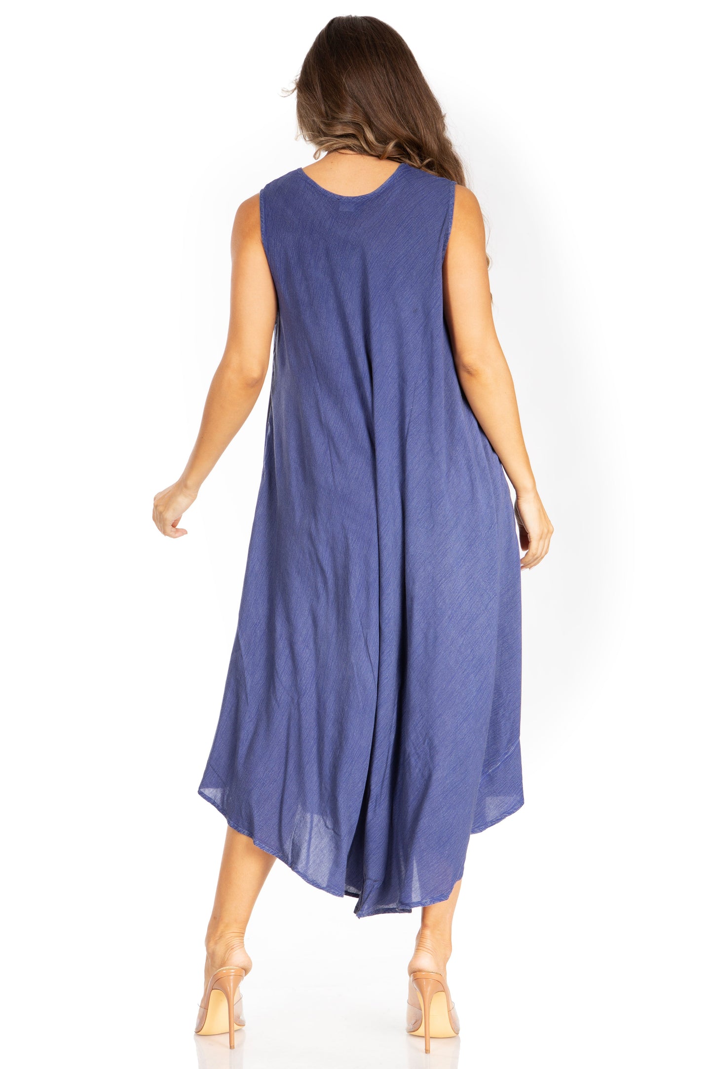 Sakkas Starlight Fourth Women's Tie Dye Caftan Tank Dress/Cover Up Beach Kaftan - Concordia Style Boutique