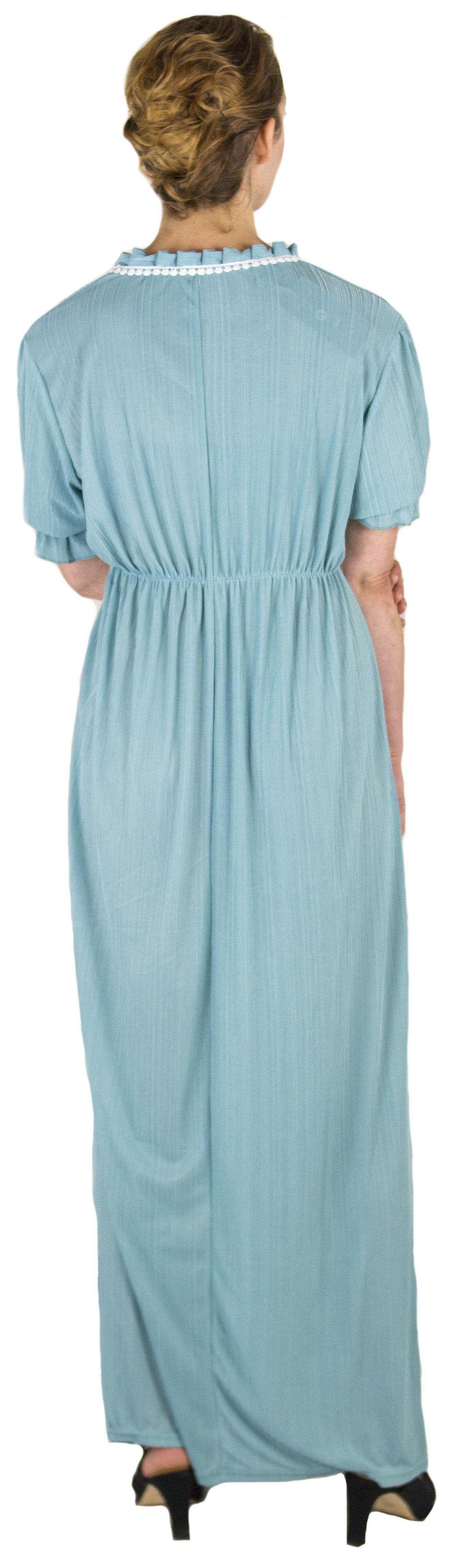 Sakkas Isabis Womens Casual Long Lace Modest Dress with Short Sleeves Stretchy - Concordia Style Boutique