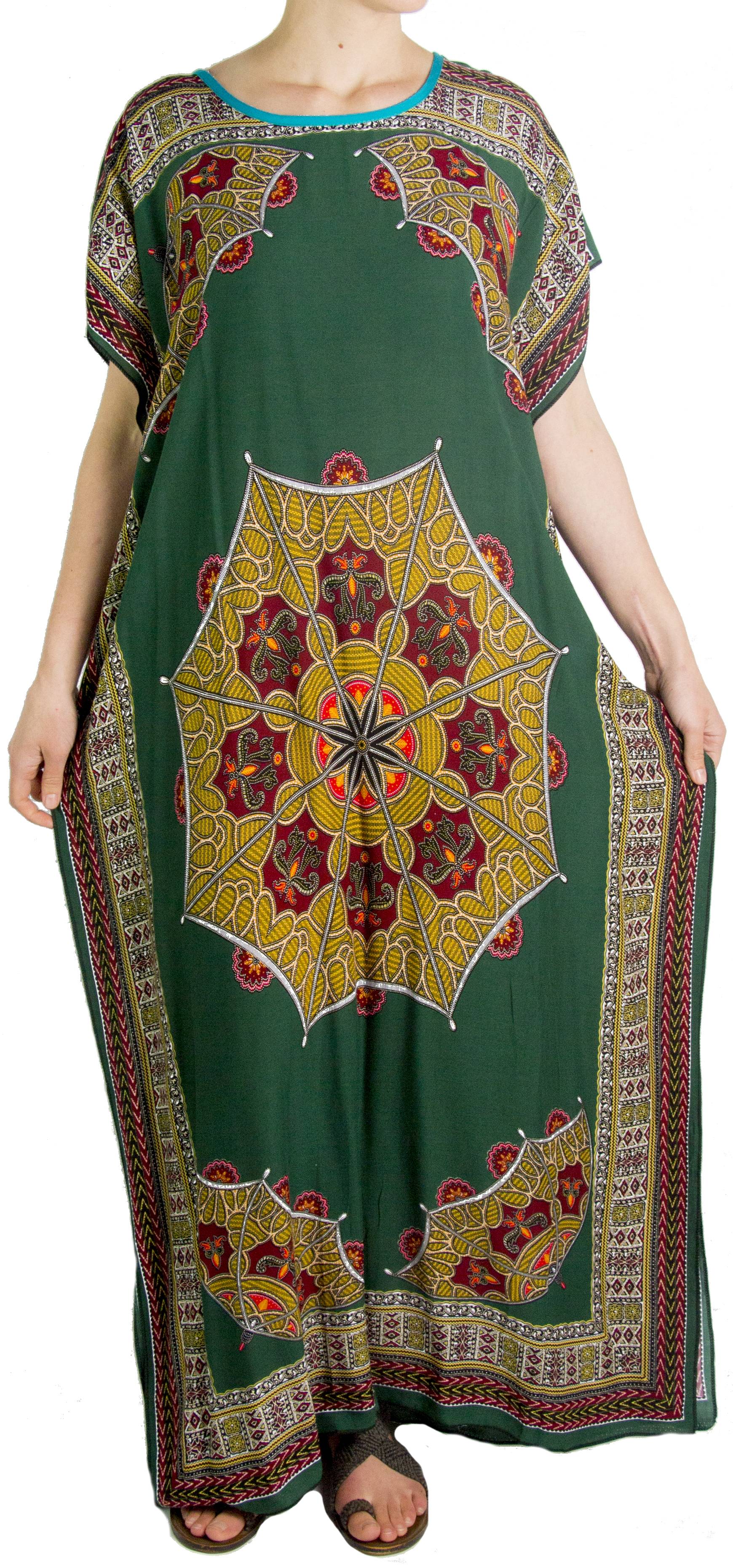 Sakkas Aggy Womens Dashiki African Print Caftan Dress Maxi Boho Hippie Colorful - Concordia Style Boutique