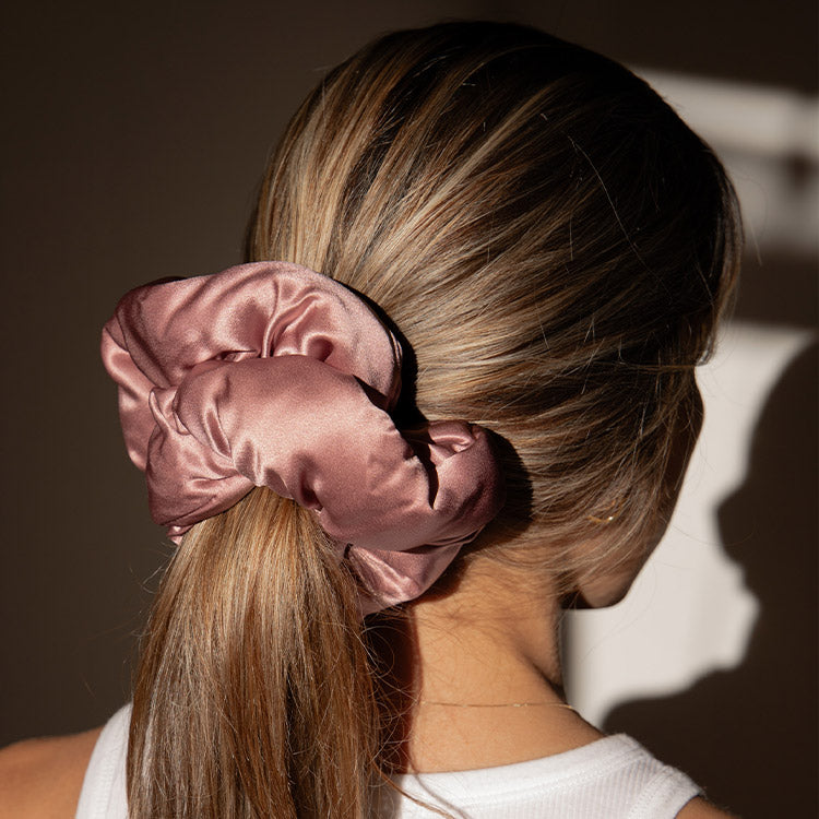 Damask Rose - Padded Scrunchie - Concordia Style Boutique
