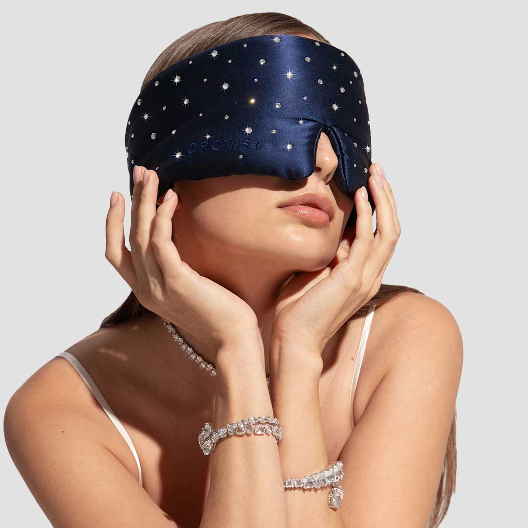 Silk Sleep Eye Mask Crystals by Swarovski® - Concordia Style Boutique