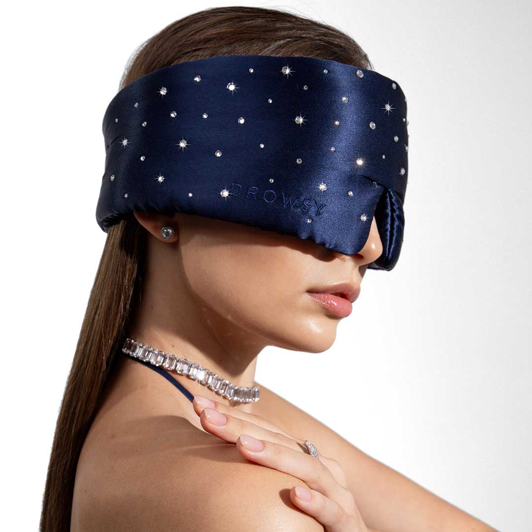 Silk Sleep Eye Mask Crystals by Swarovski® - Concordia Style Boutique